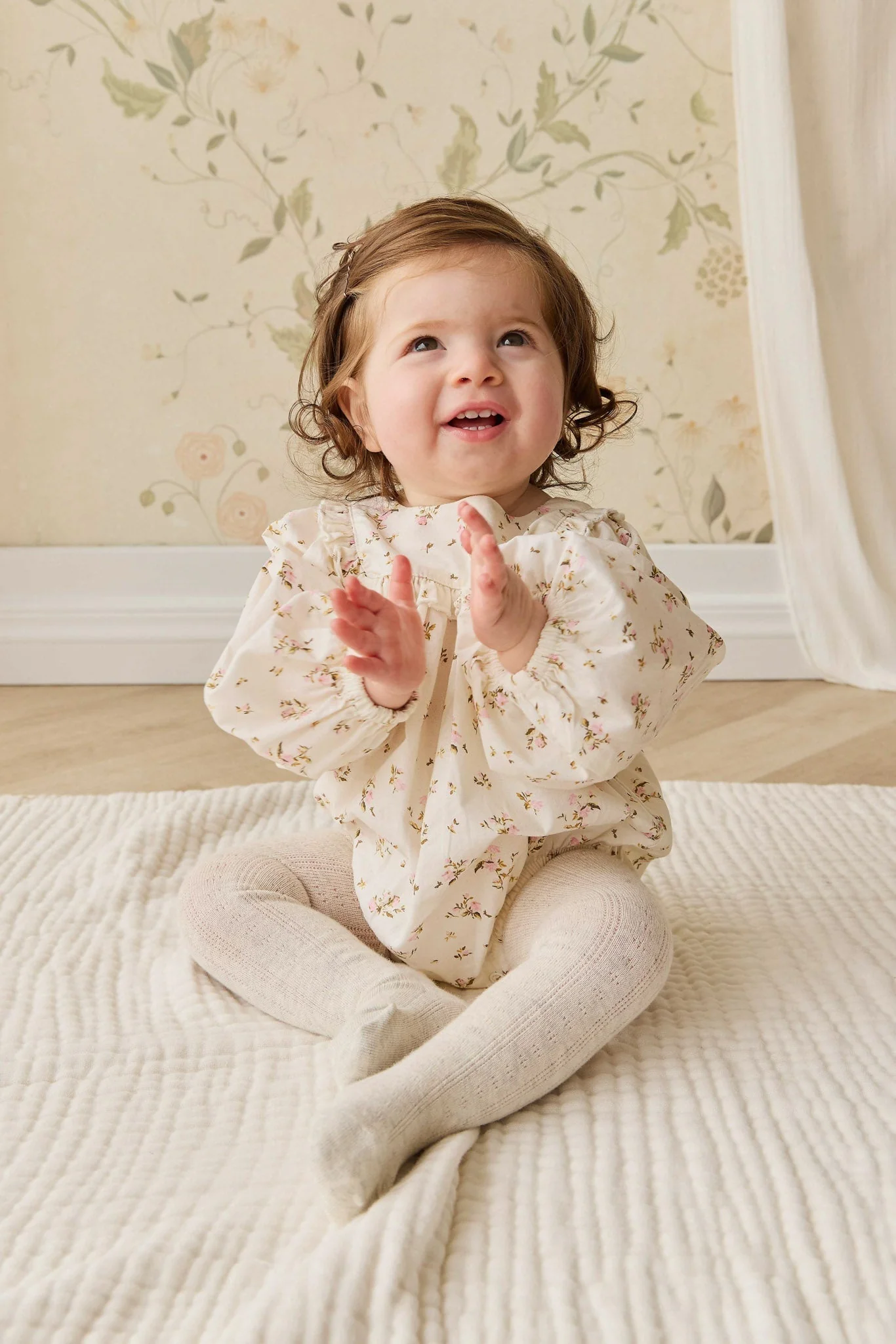 Organic Cotton Frances Playsuit - Bianca Antique - Image 4