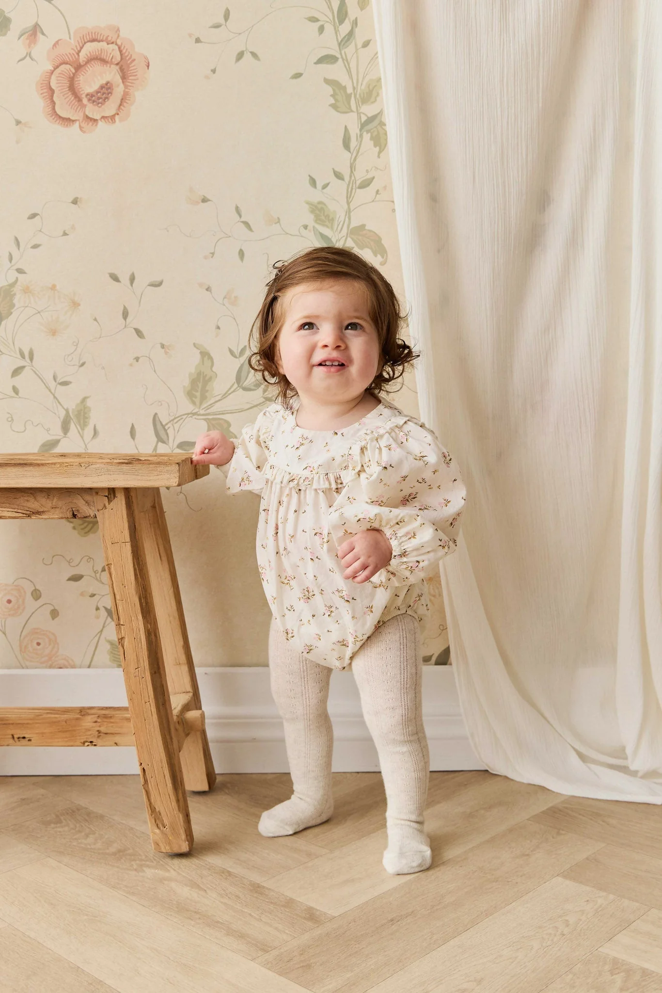 Organic Cotton Frances Playsuit - Bianca Antique - Image 5