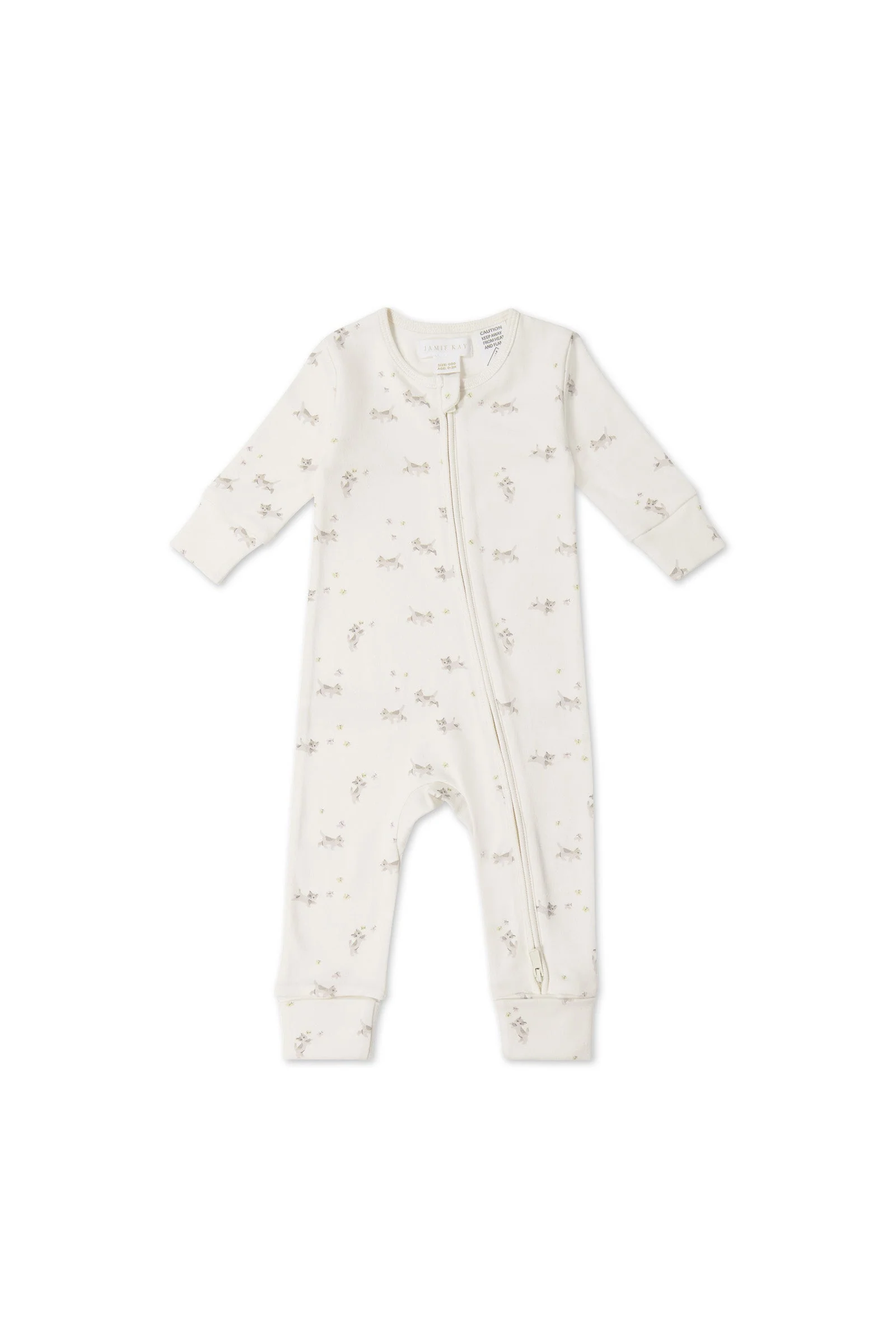 Organic Cotton Frankie Onepiece - Playful Kittens - Image 2