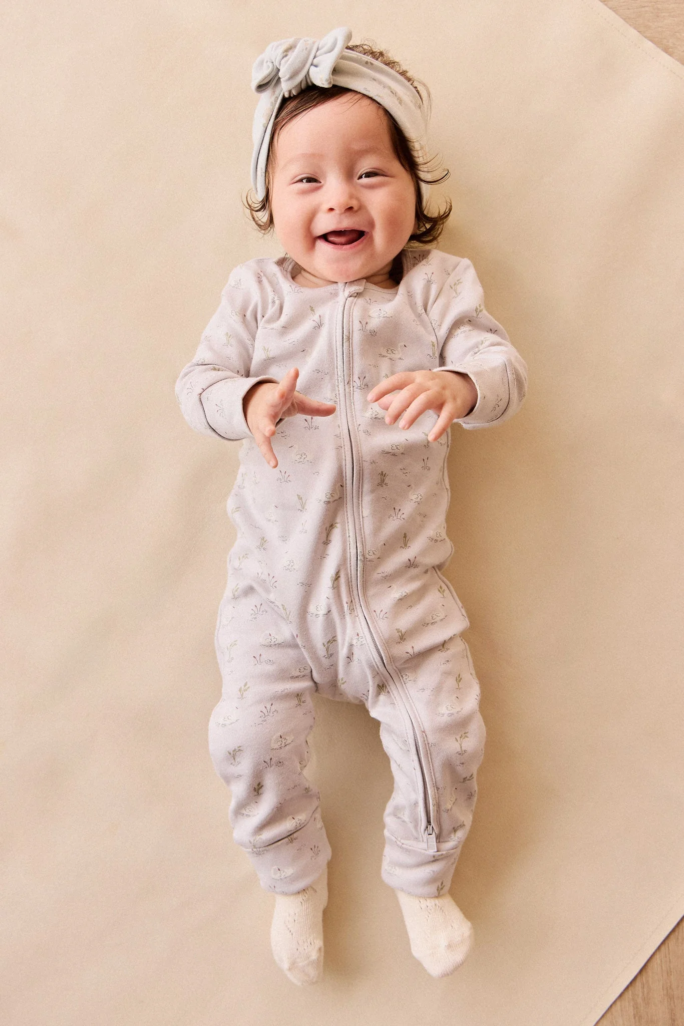 Organic Cotton Frankie Onepiece - Swanning Dawn Blue - Image 2