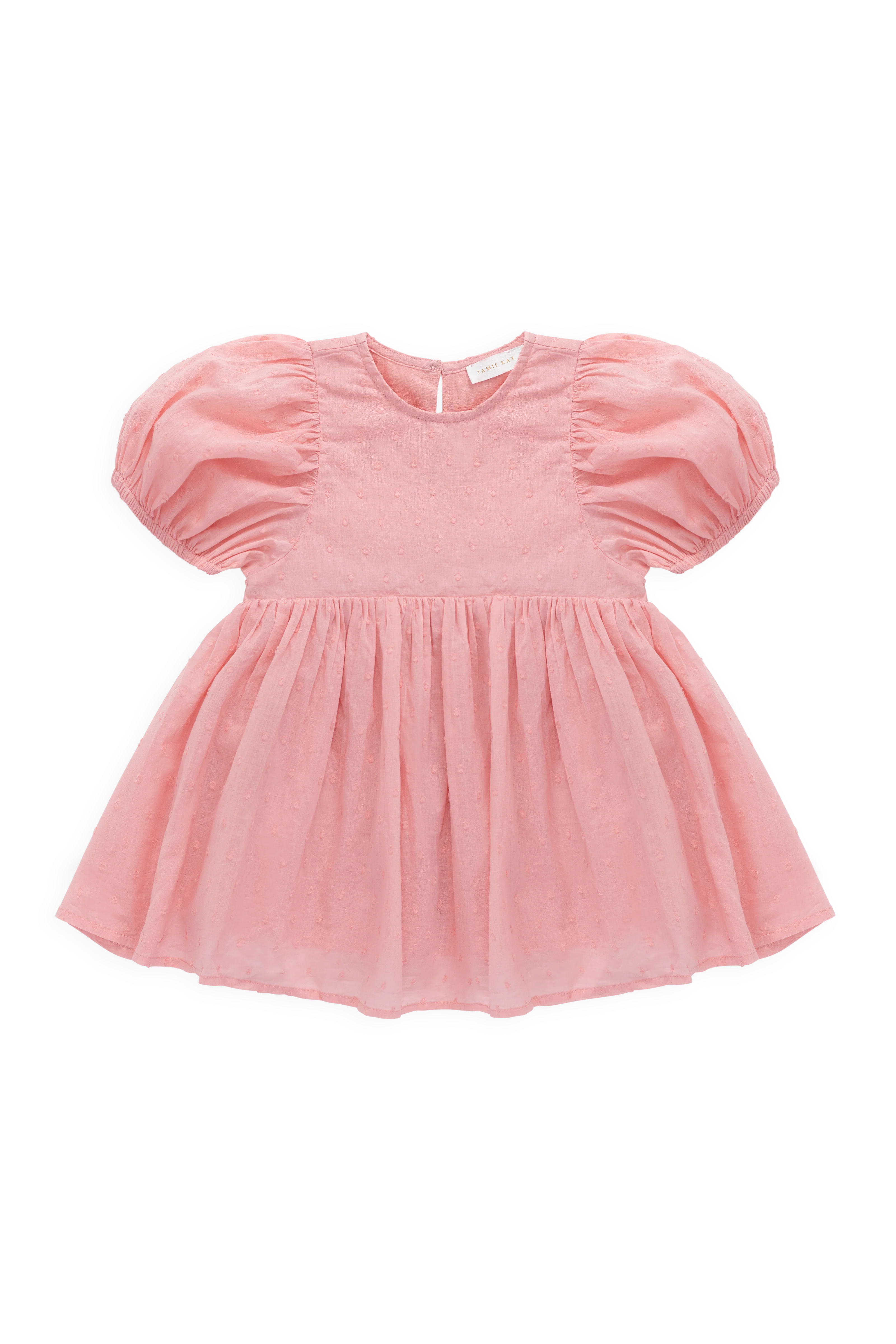 Organic Cotton Frannie Dress - Swiss Pink - Image 2