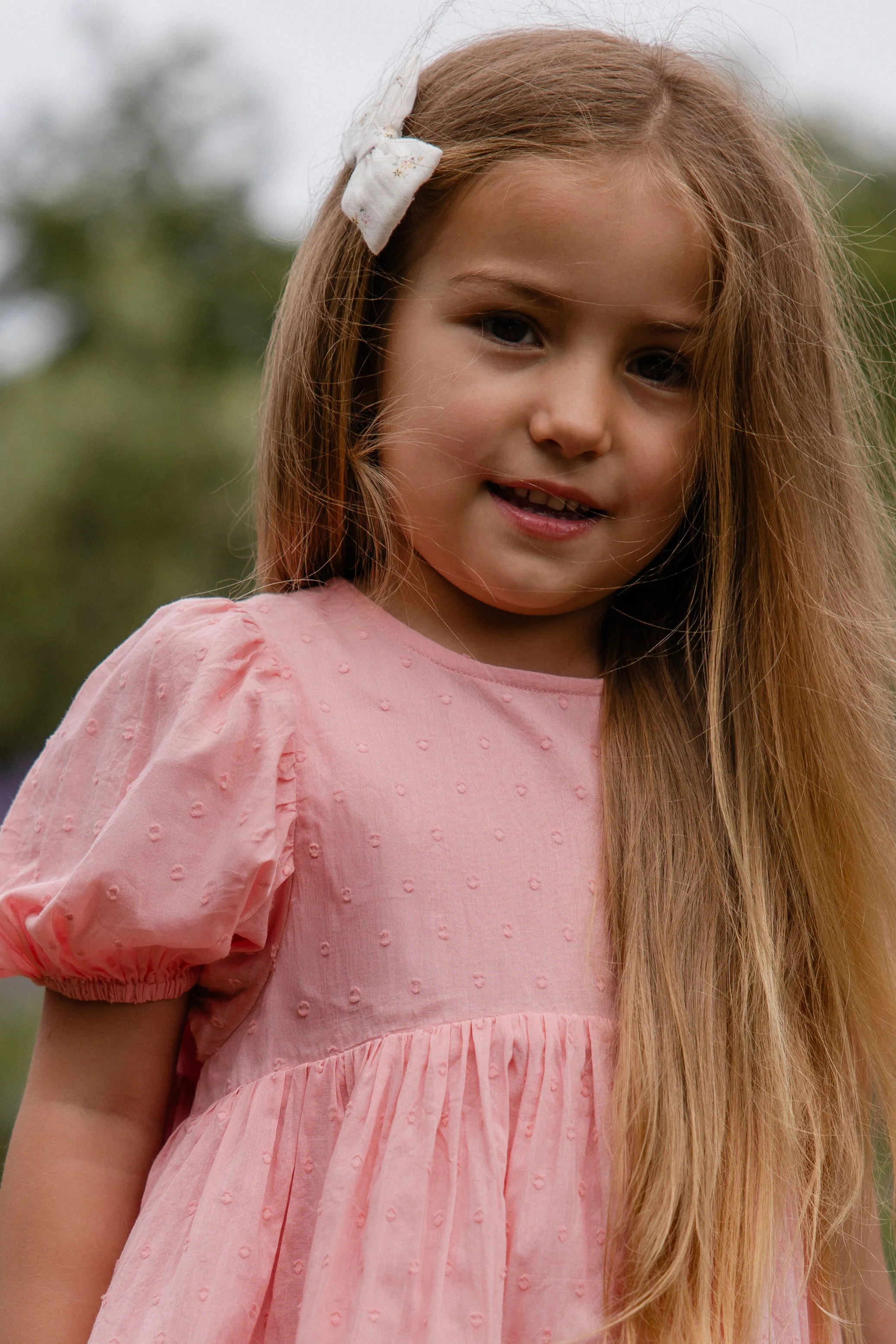 Organic Cotton Frannie Dress - Swiss Pink - Image 5