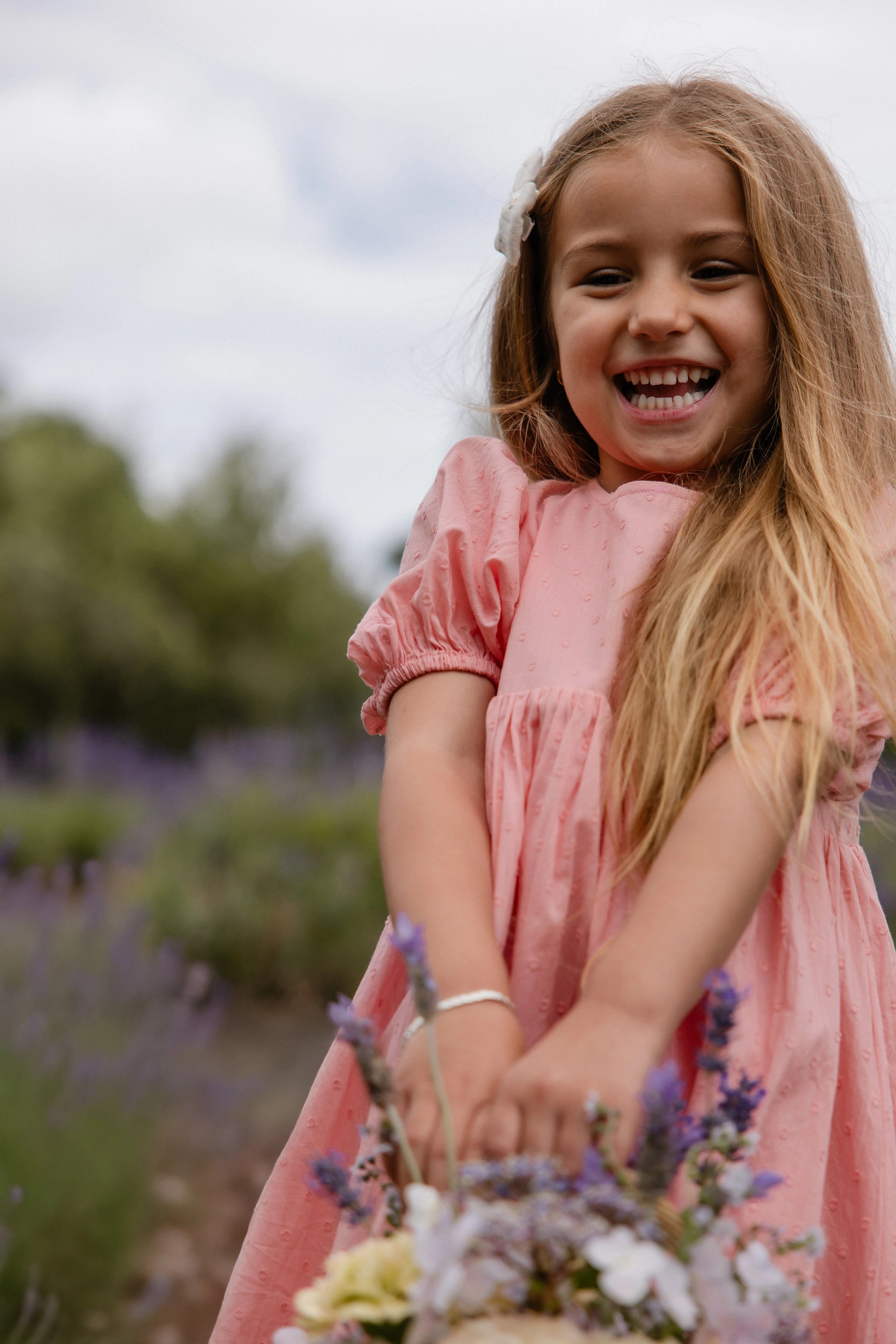 Organic Cotton Frannie Dress - Swiss Pink - Image 6