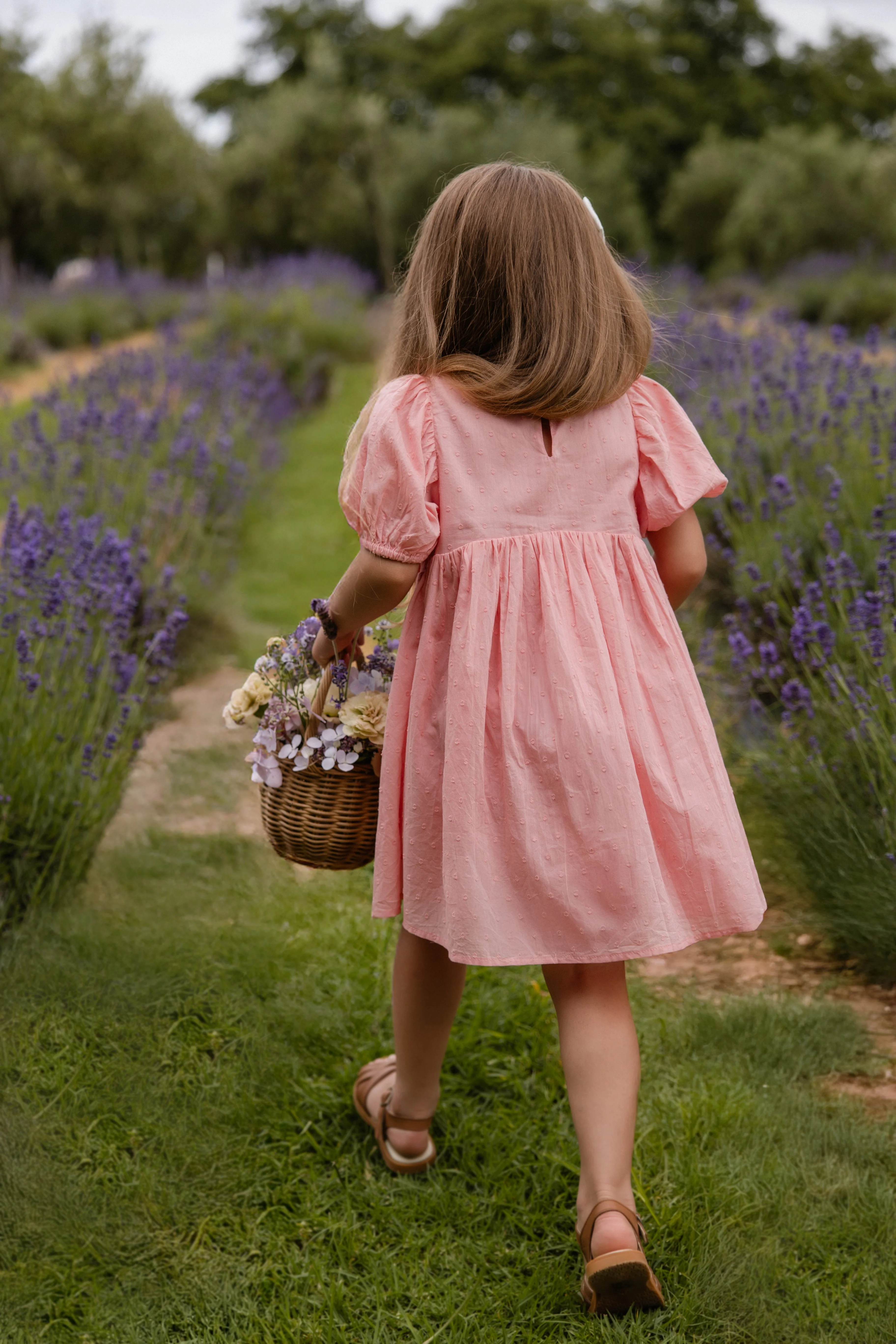 Organic Cotton Frannie Dress - Swiss Pink - Image 7