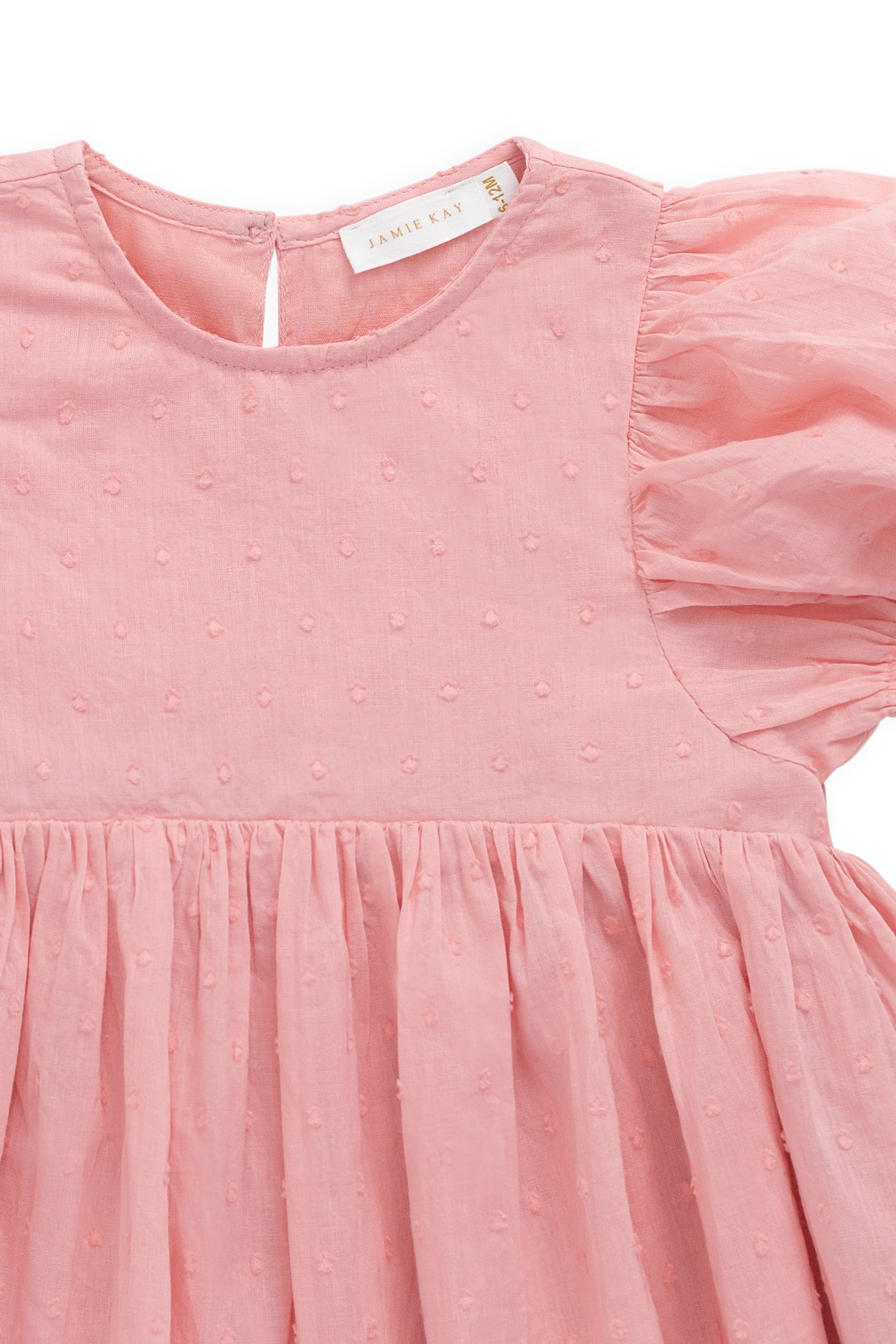 Organic Cotton Frannie Dress - Swiss Pink - Image 9