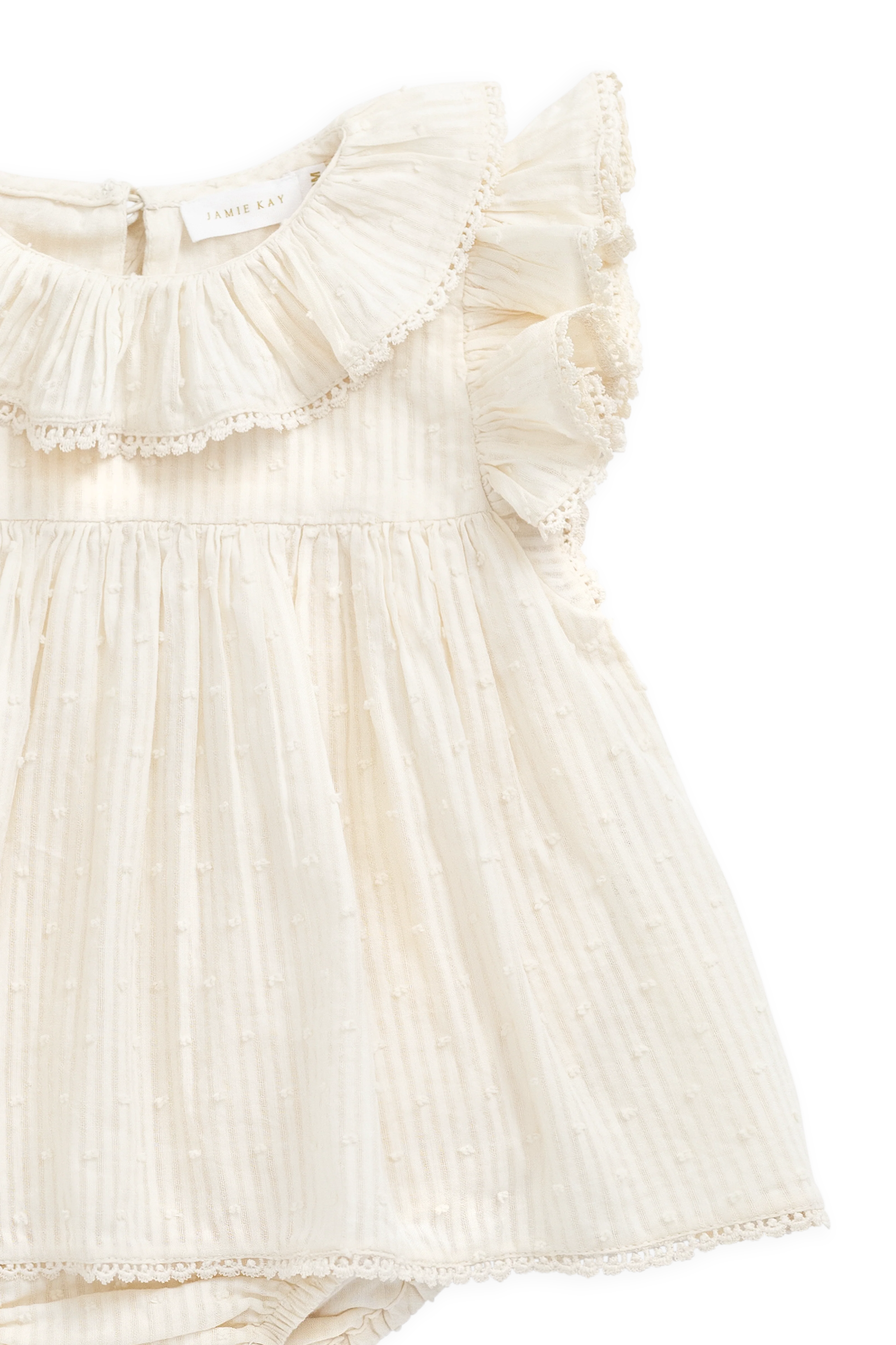 Organic Cotton Frannie Playsuit-Parchment - Image 11