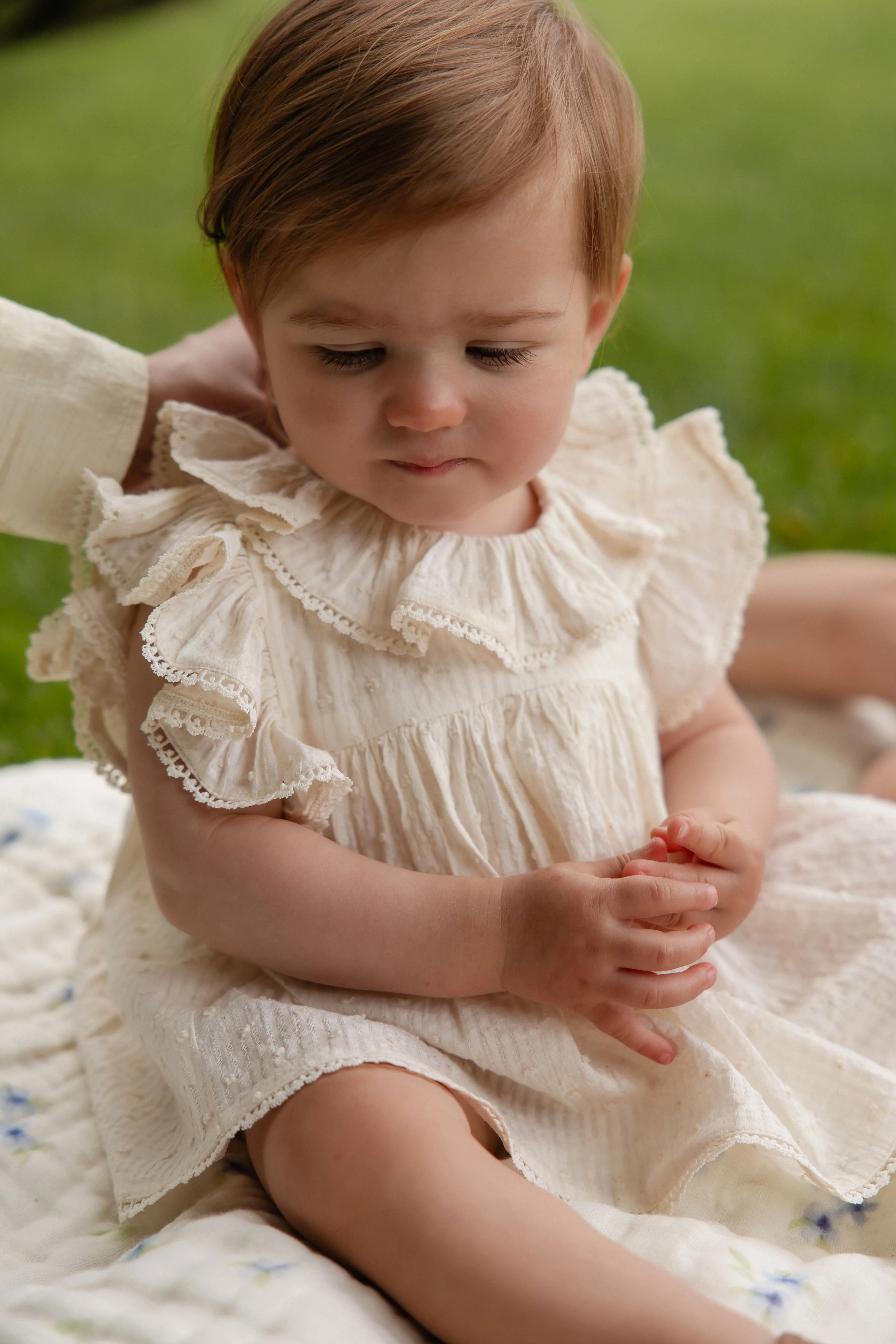 Organic Cotton Frannie Playsuit-Parchment - Image 3