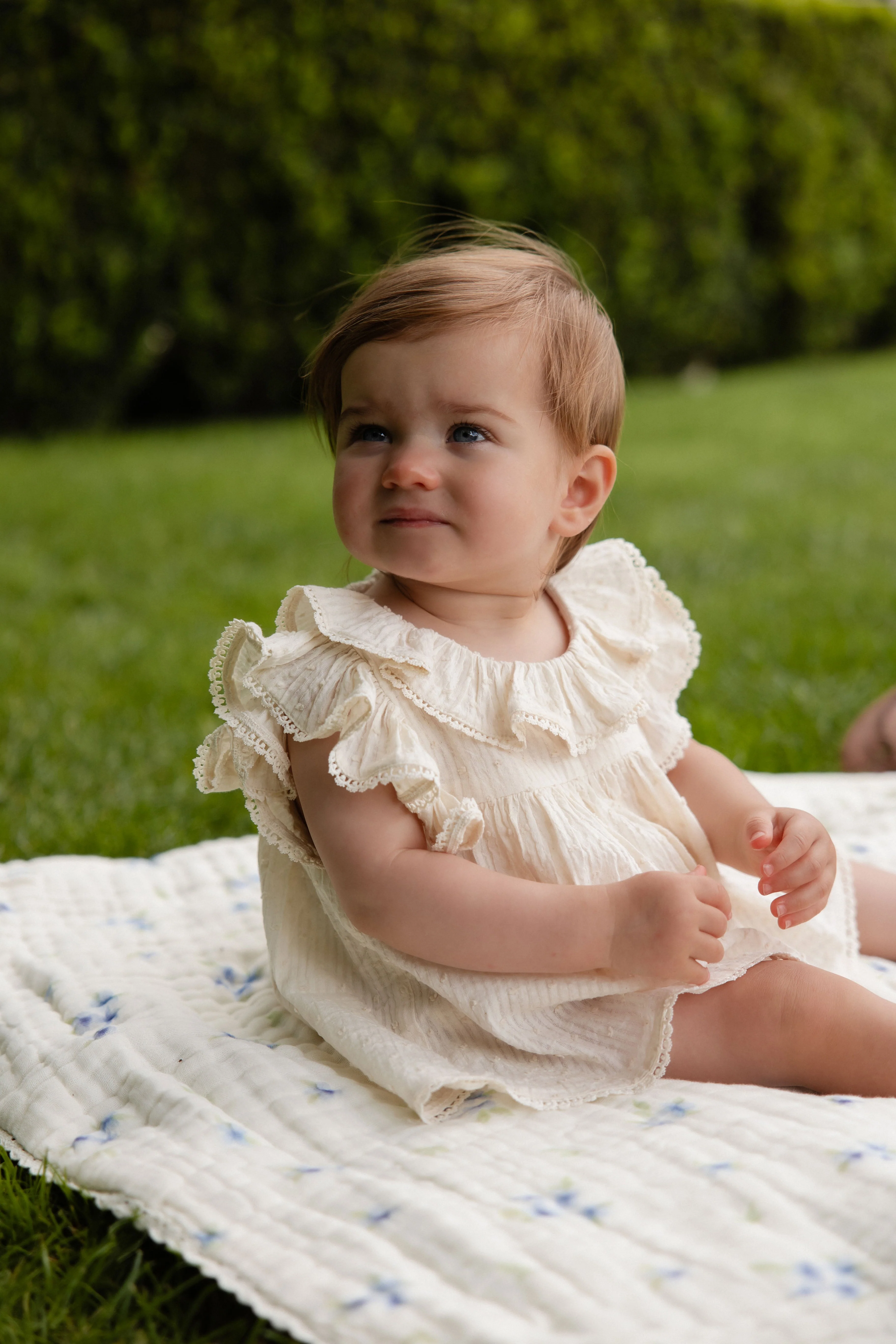 Organic Cotton Frannie Playsuit-Parchment - Image 4