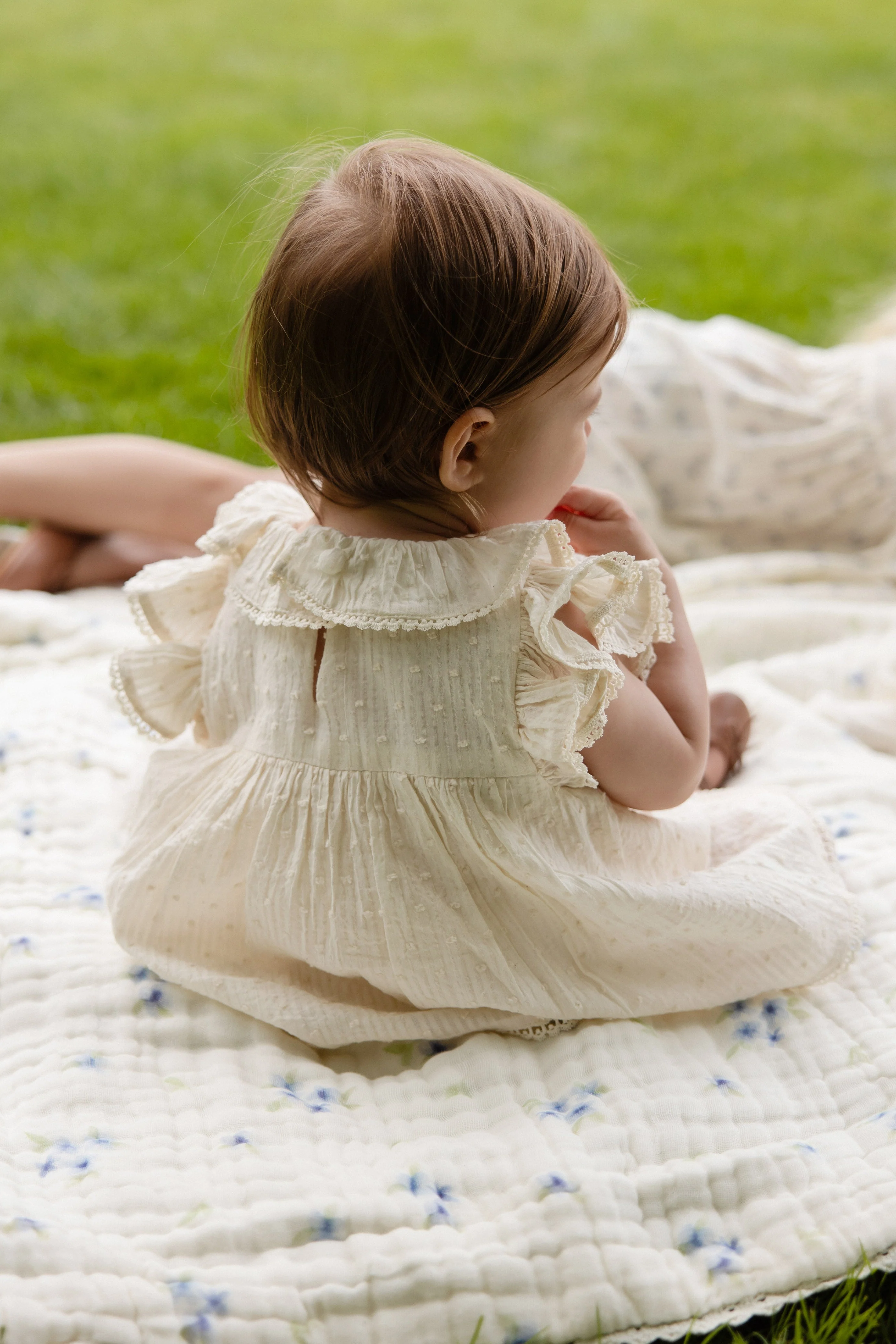 Organic Cotton Frannie Playsuit-Parchment - Image 5