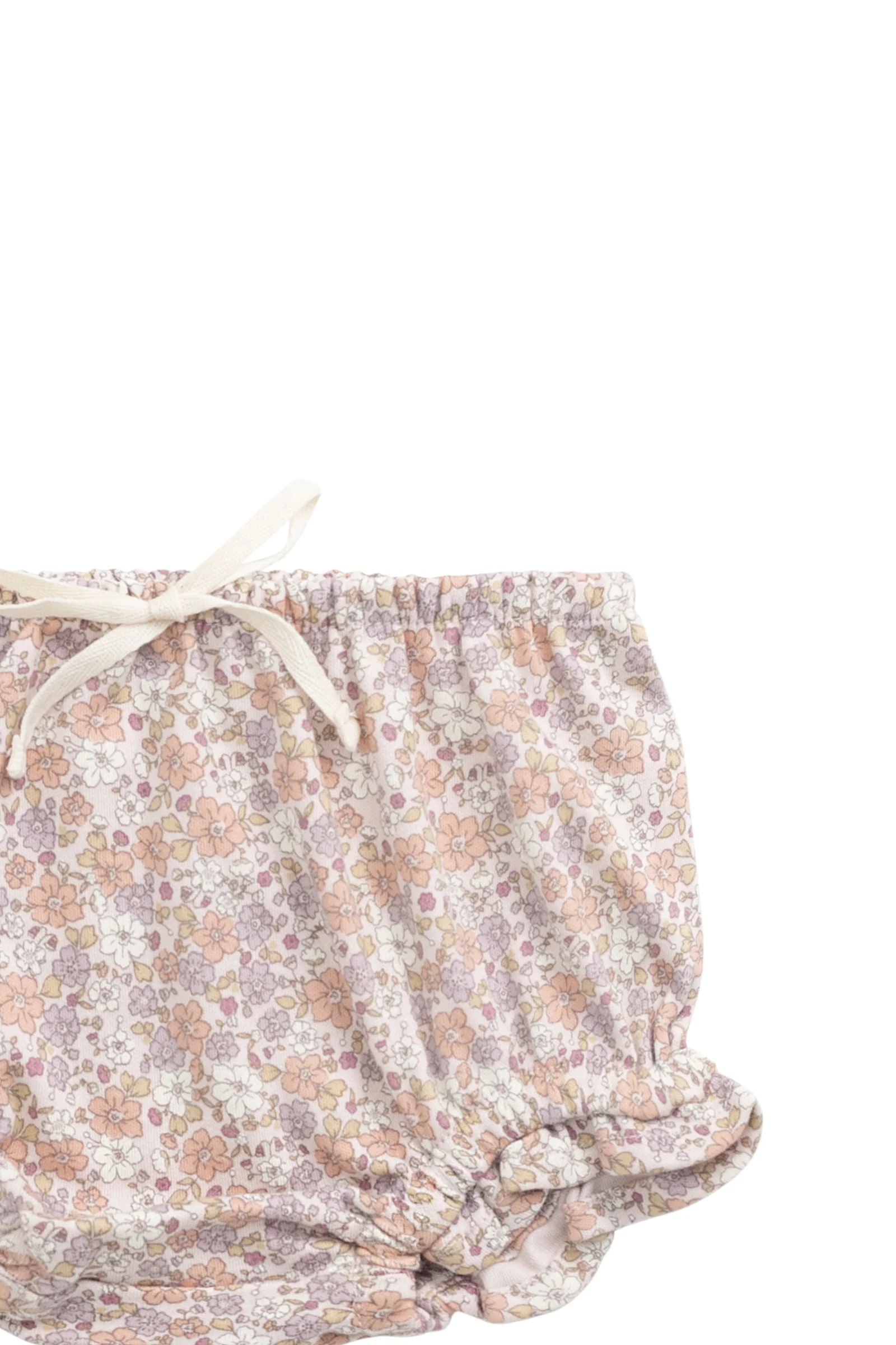 Organic Cotton Frill Bloomer - Chloe Mauve - Image 2