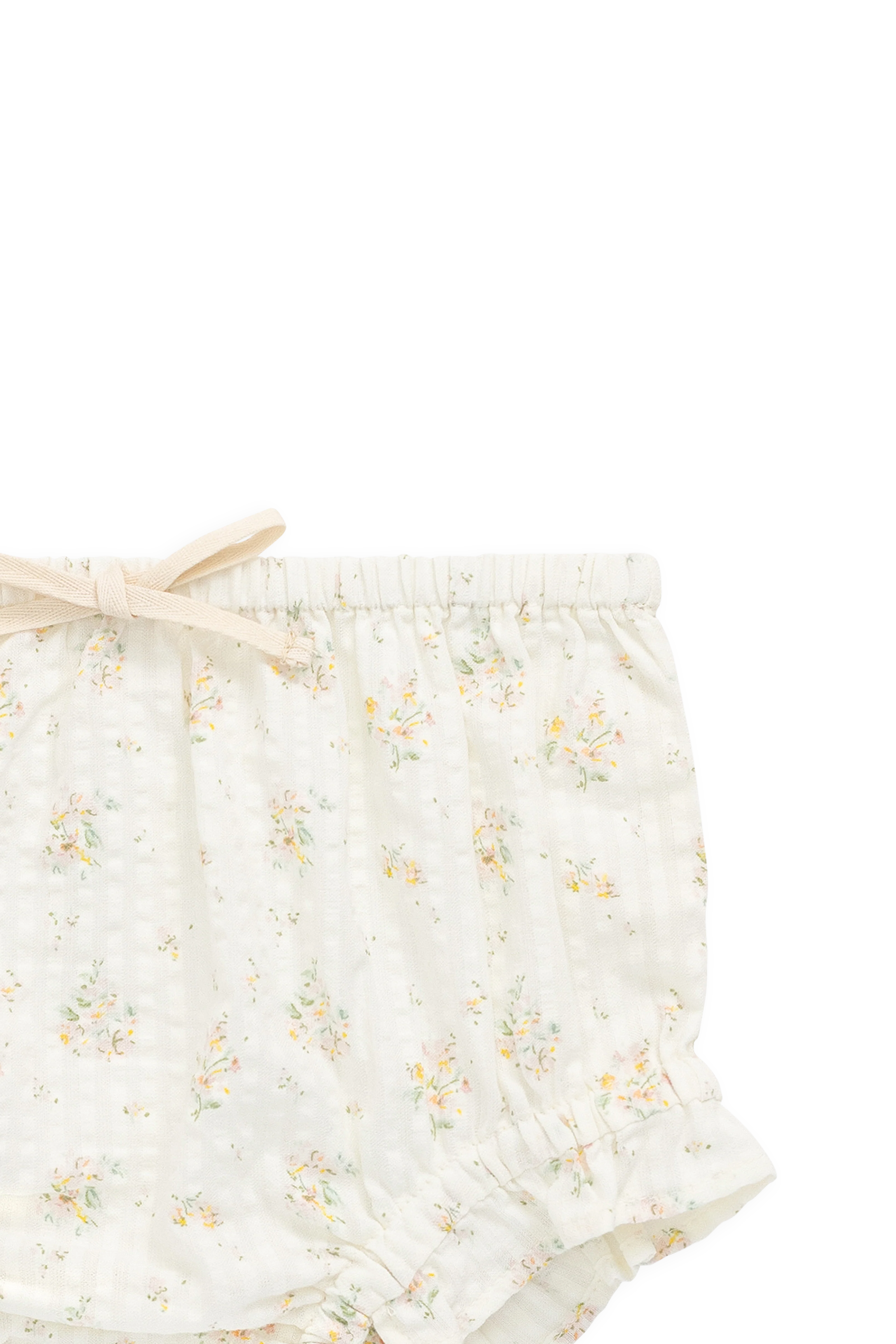 Organic Cotton Frill Bloomer-Justine Parchment - Image 4