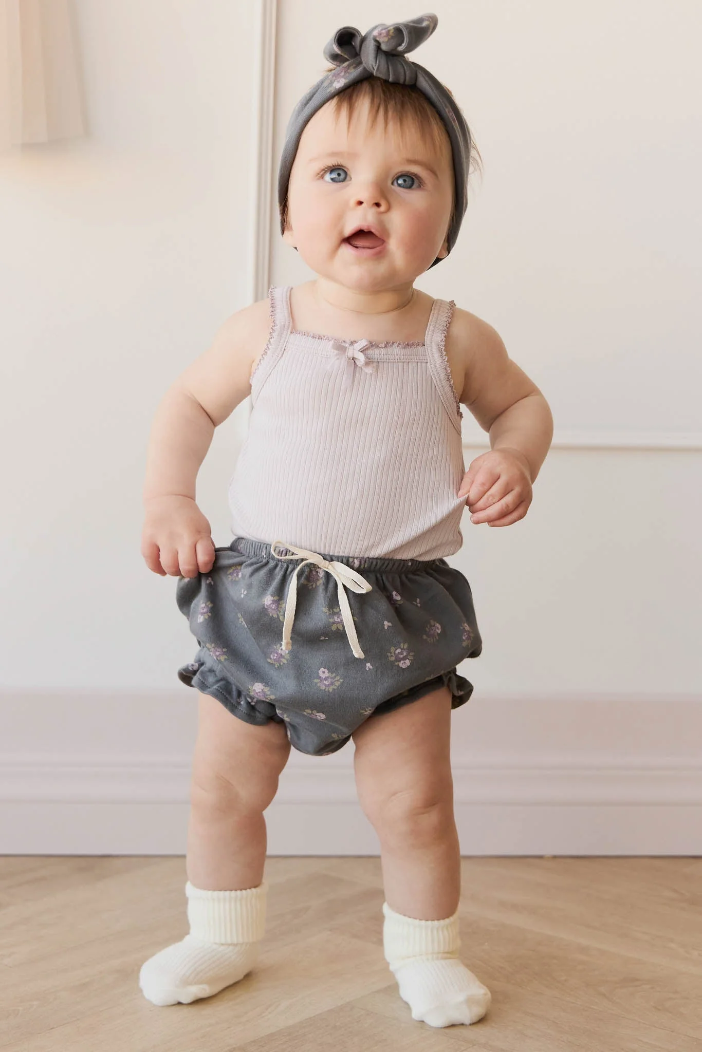 Organic Cotton Frill Bloomer - Simone Lava - Image 5