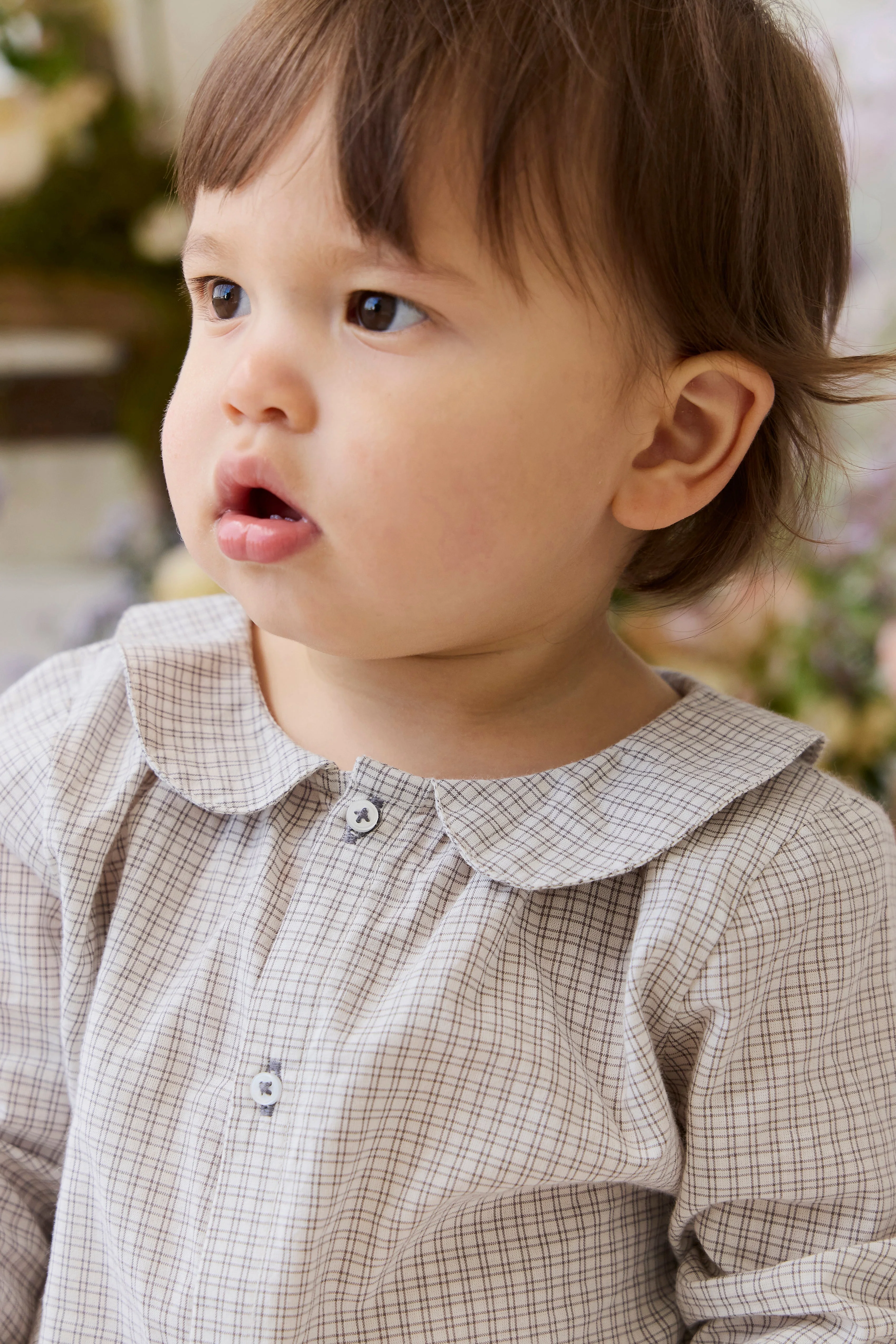 Organic Cotton Gabriel Top - Cloud Check - Image 3