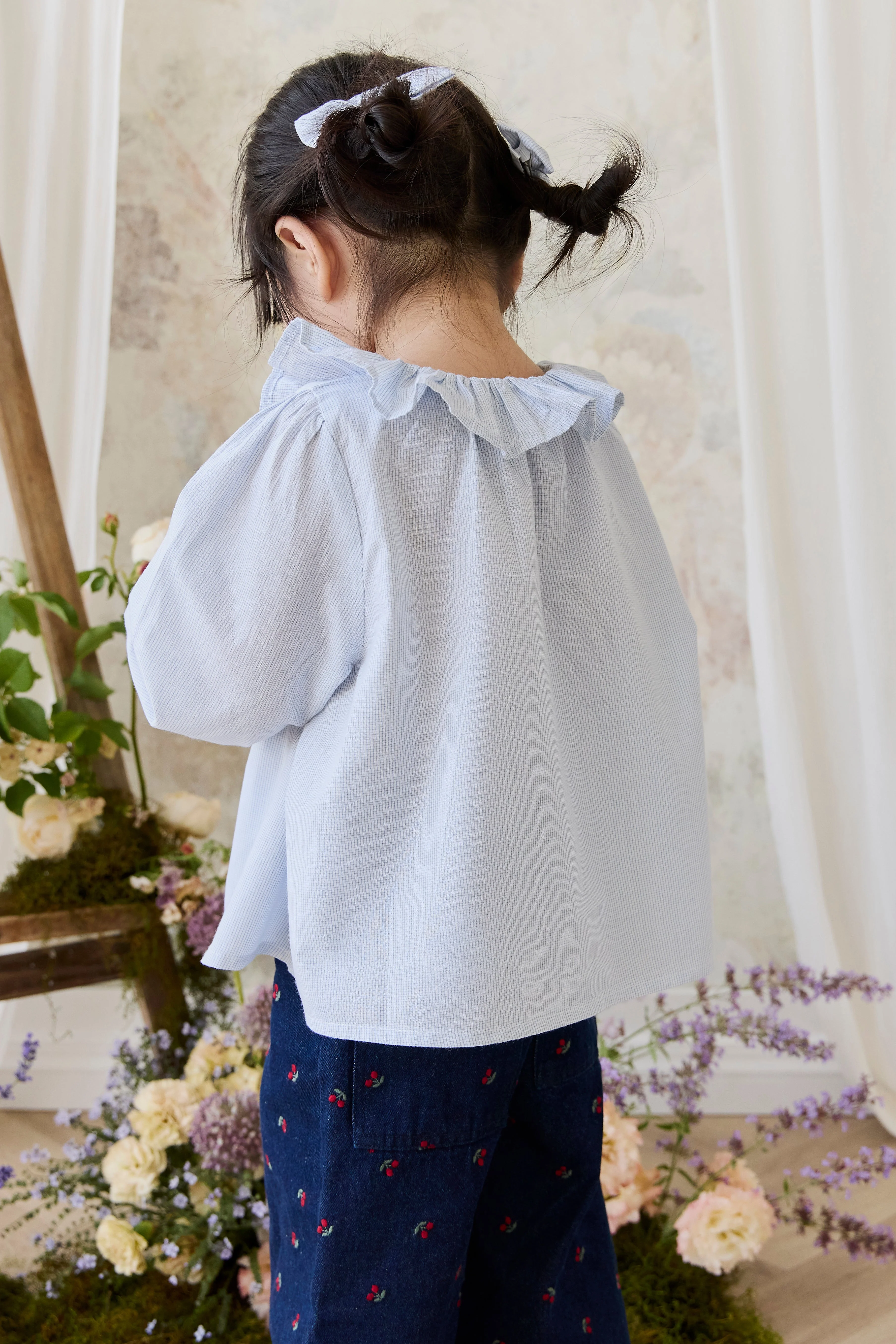 Organic Cotton Gaelle Top - Petite Check - Image 7