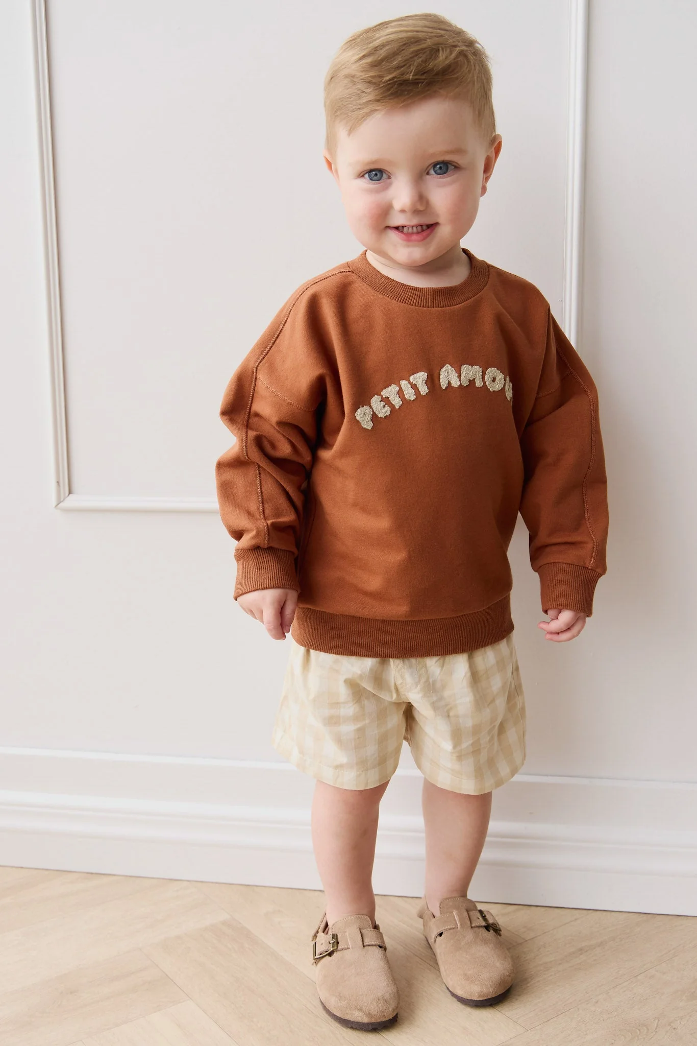 Organic Cotton Georgie Sweatshirt - Mon Petite Amour Ginger - Image 3