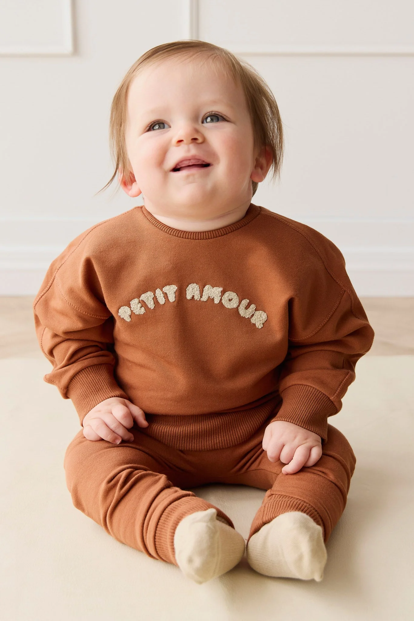 Organic Cotton Georgie Sweatshirt - Mon Petite Amour Ginger - Image 5