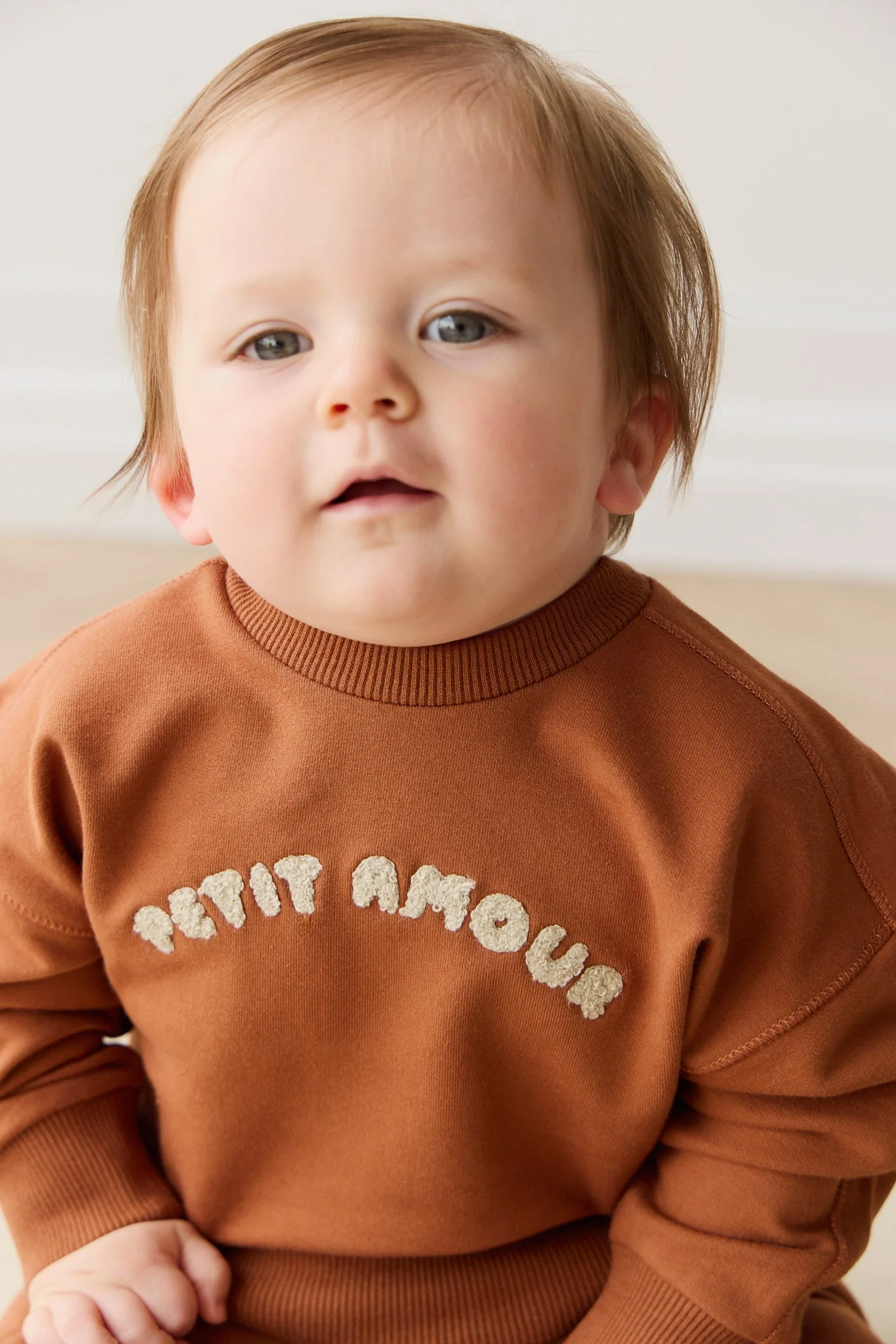 Organic Cotton Georgie Sweatshirt - Mon Petite Amour Ginger - Image 6