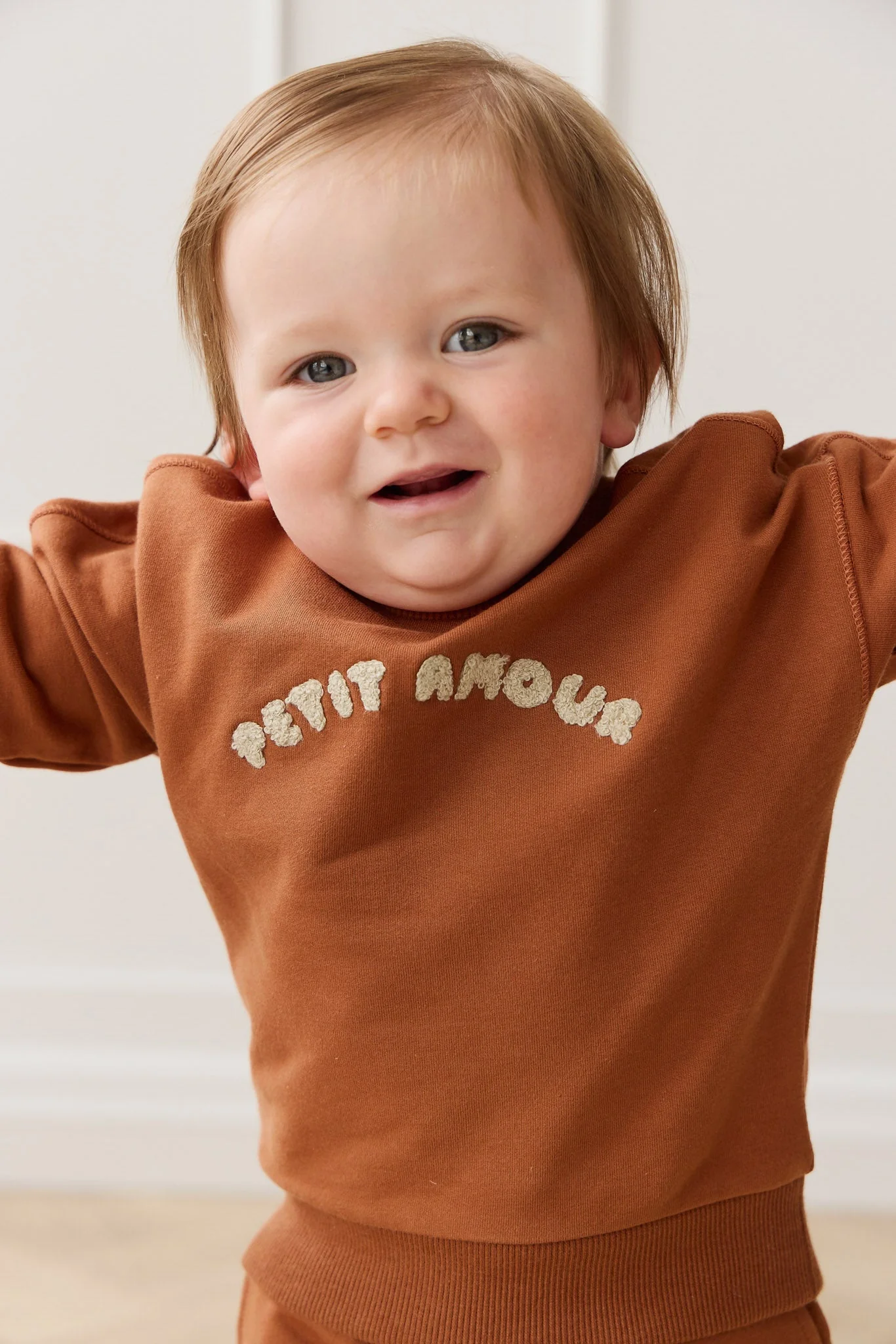 Organic Cotton Georgie Sweatshirt - Mon Petite Amour Ginger - Image 7