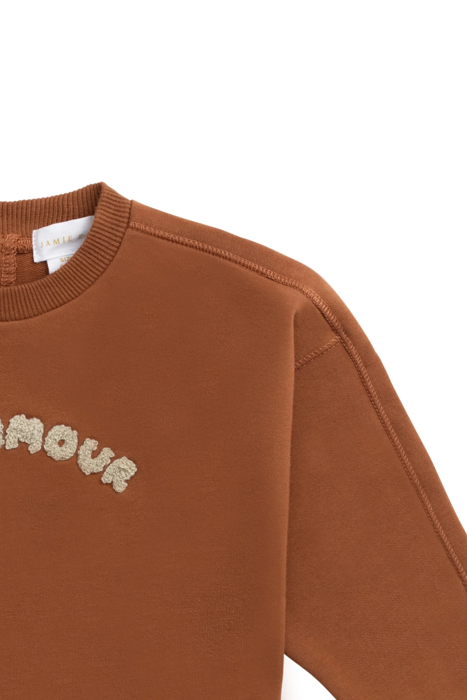 Organic Cotton Georgie Sweatshirt - Mon Petite Amour Ginger - Image 8