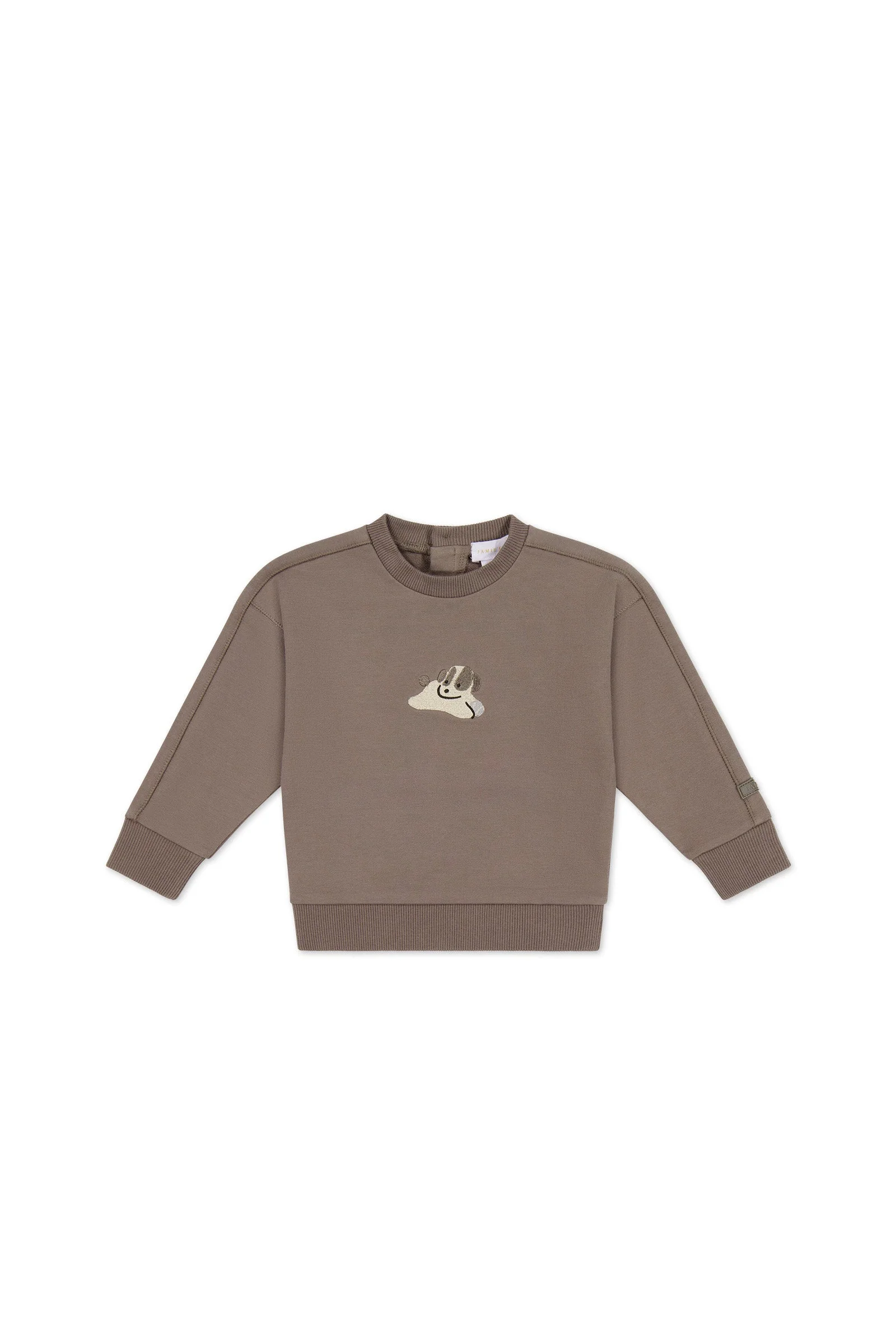 Organic Cotton Georgie Sweatshirt - Tweed Sasha Puppy - Image 2