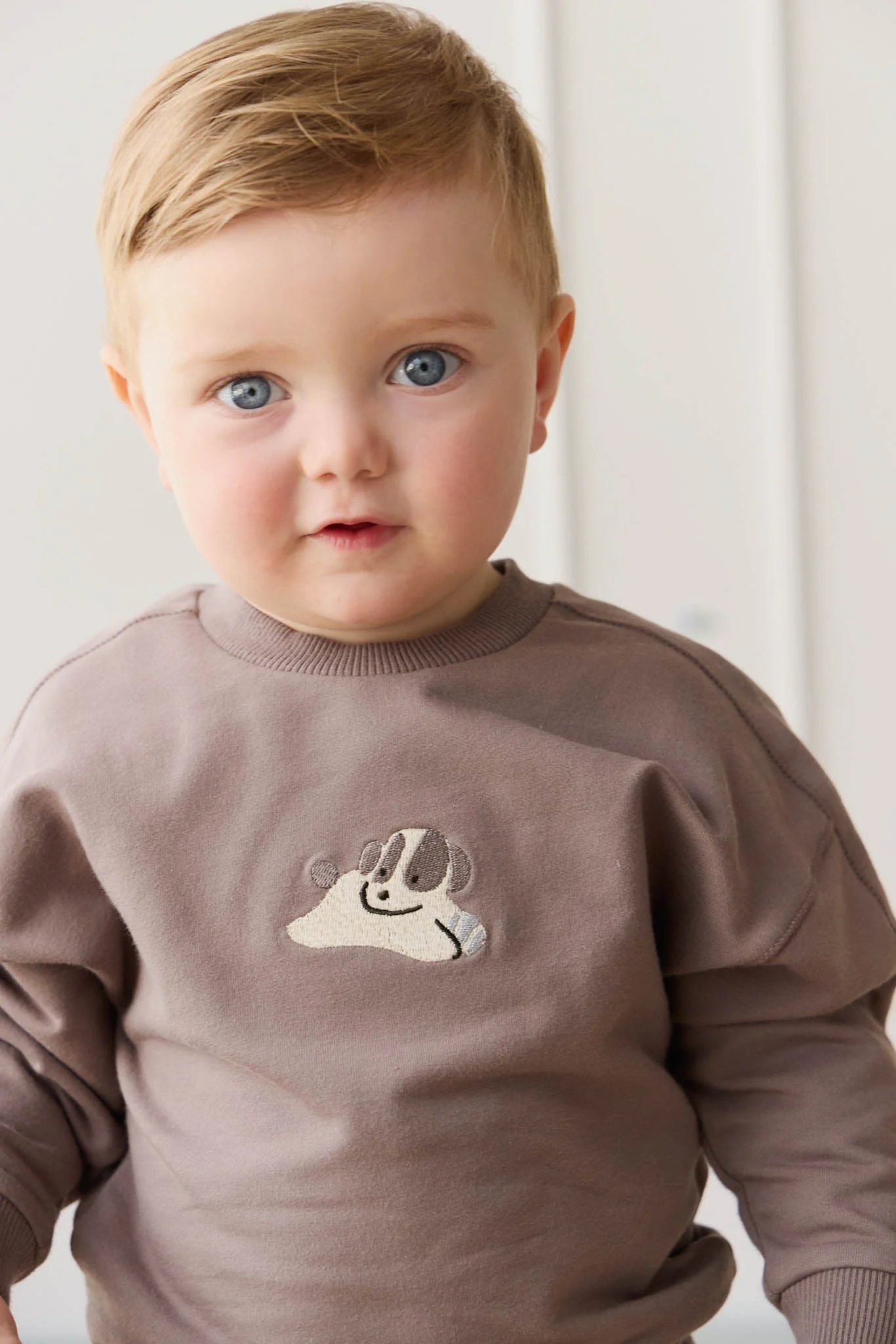 Organic Cotton Georgie Sweatshirt - Tweed Sasha Puppy - Image 4