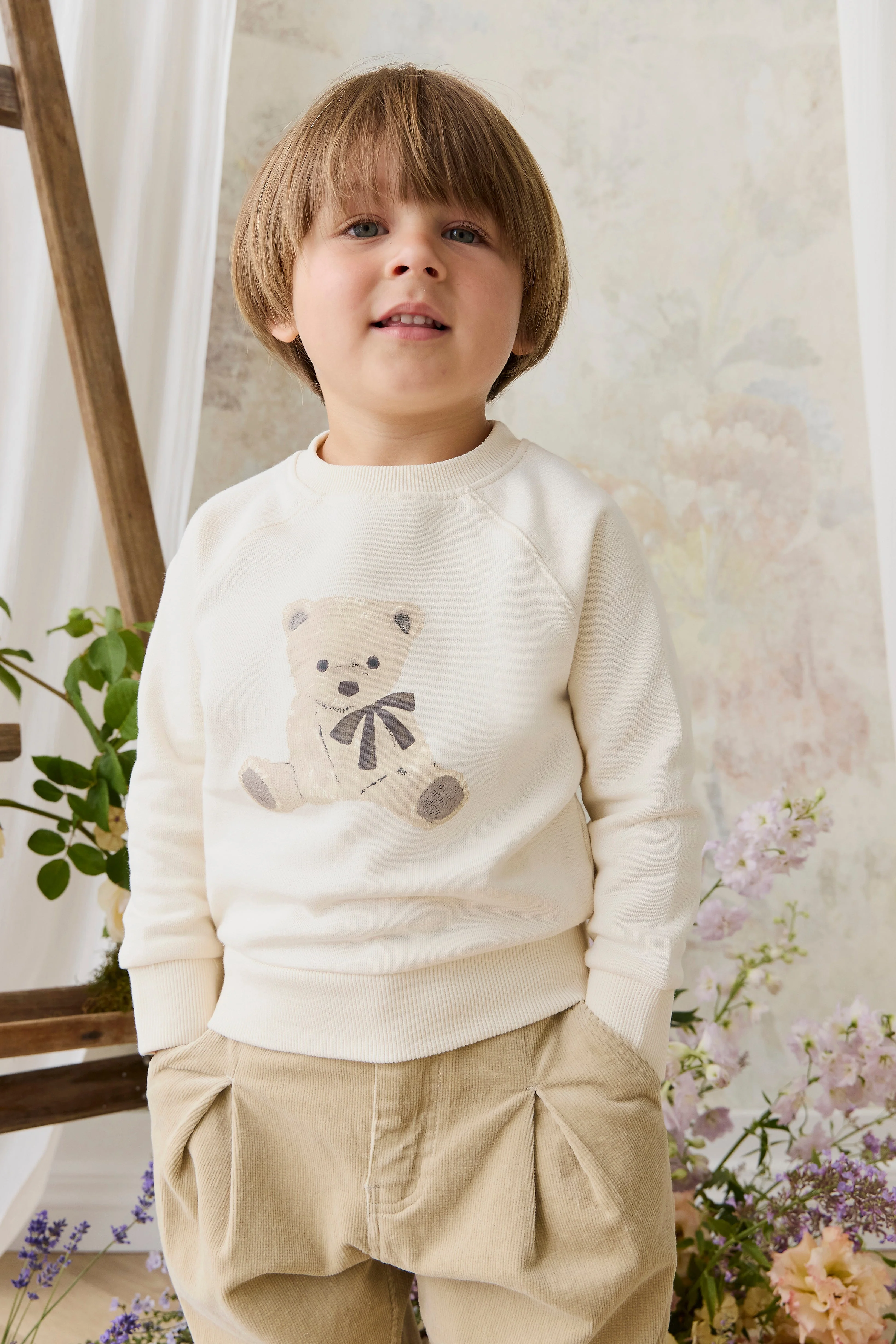 Organic Cotton Hayes Sweatshirt - Theo Teddy Cloud - Image 5