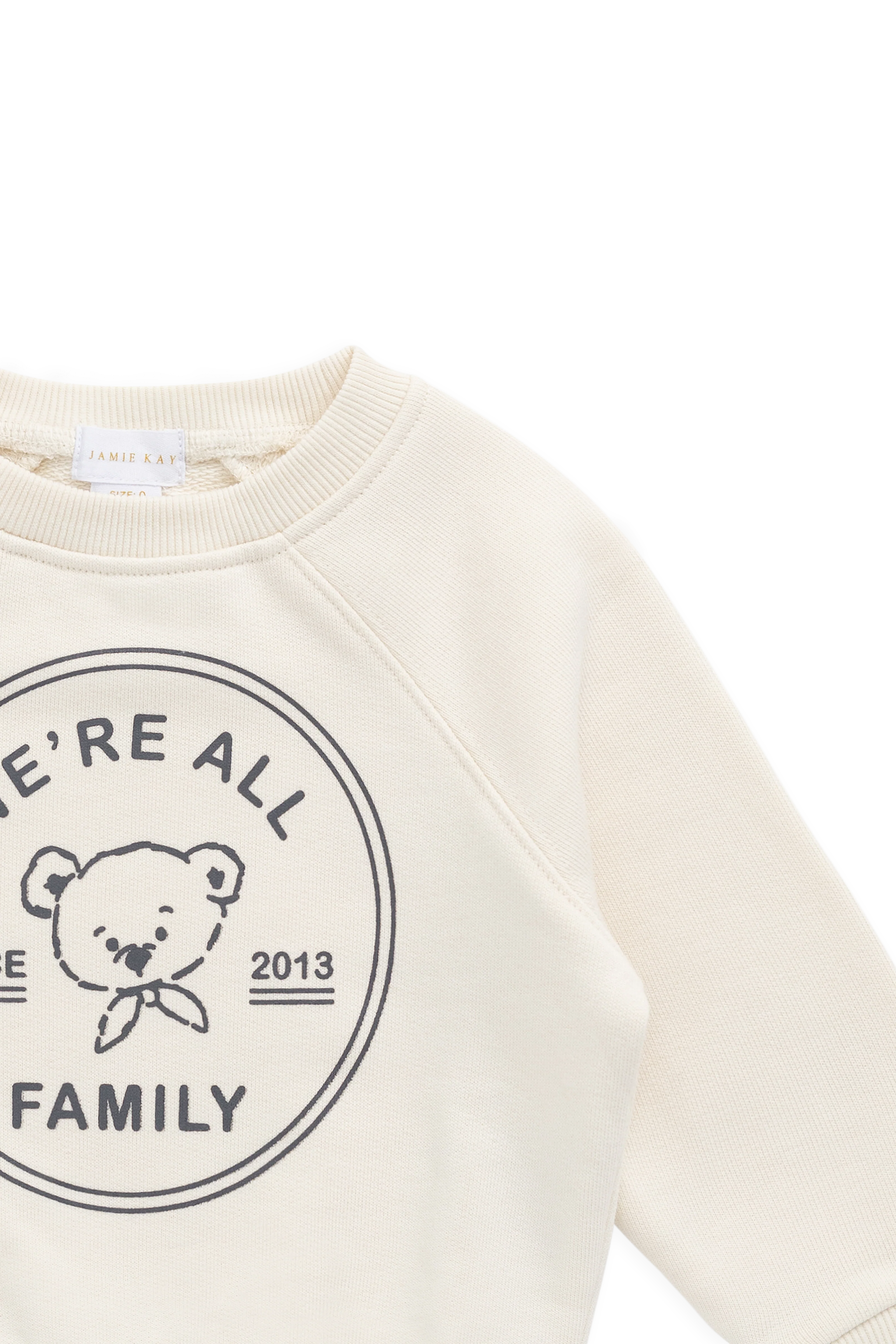 Organic Cotton Hayes Sweatshirt - We're All Family Cloud - Image 7