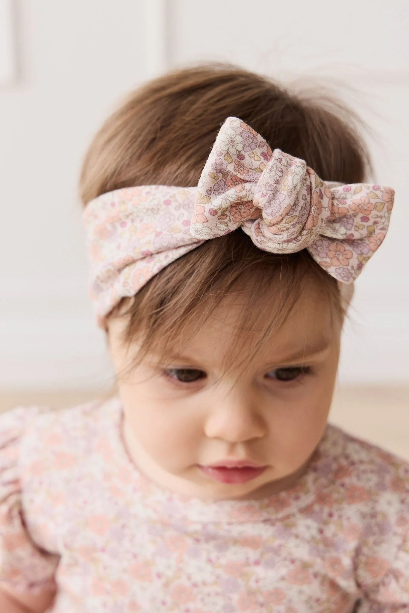 Organic Cotton Headband - Chloe Mauve - Image 2