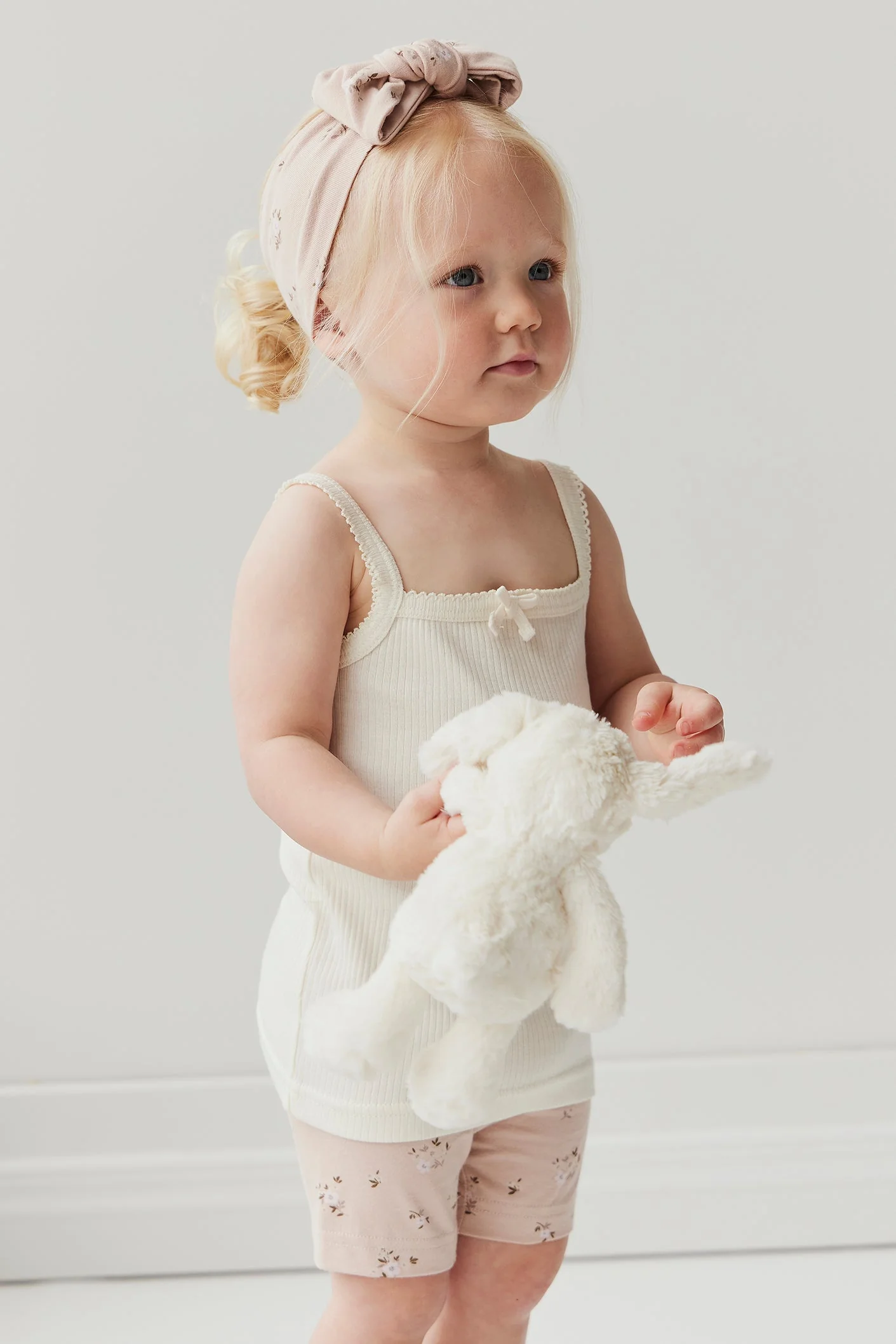 Organic Cotton Headband - Goldie Bouquet Rose - Image 4