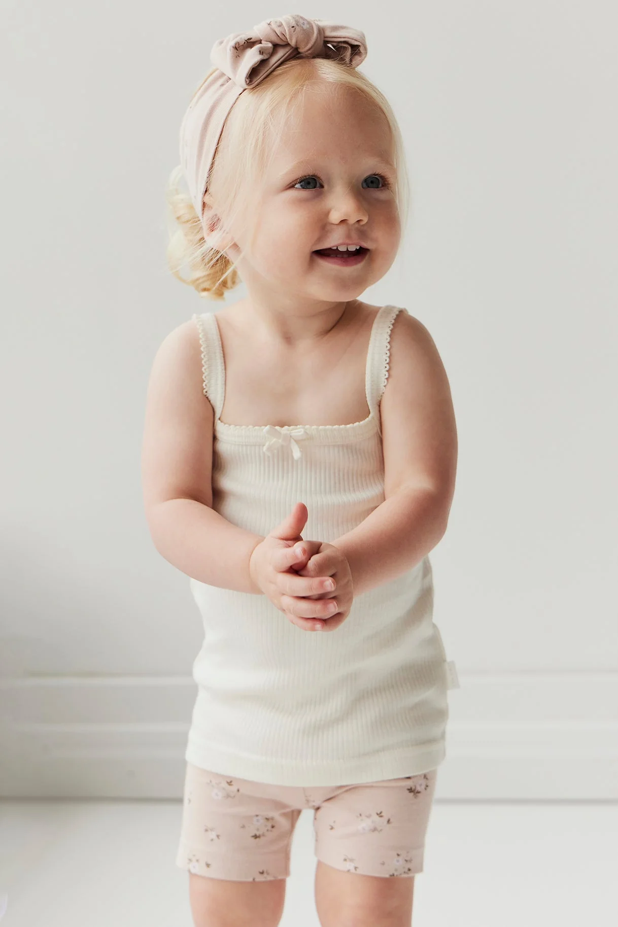 Organic Cotton Headband - Goldie Bouquet Rose - Image 5