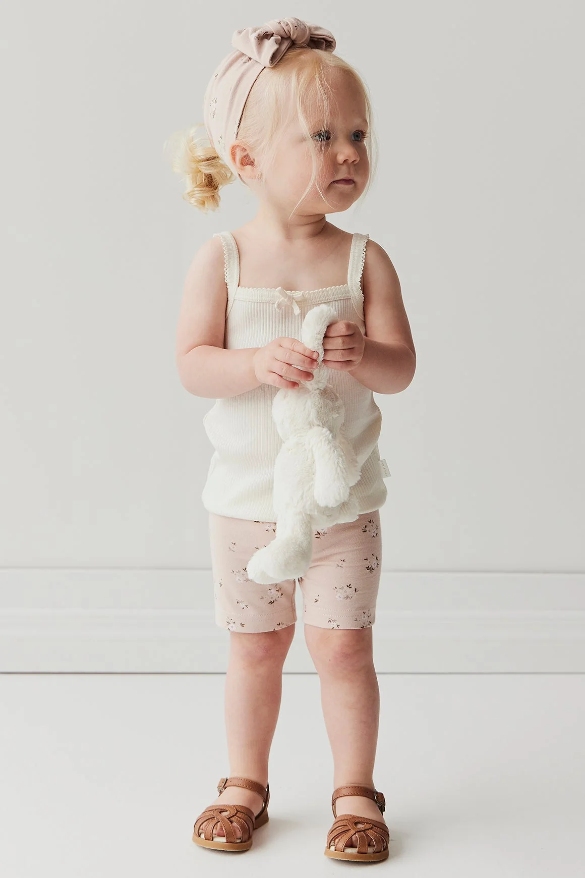 Organic Cotton Headband - Goldie Bouquet Rose - Image 6
