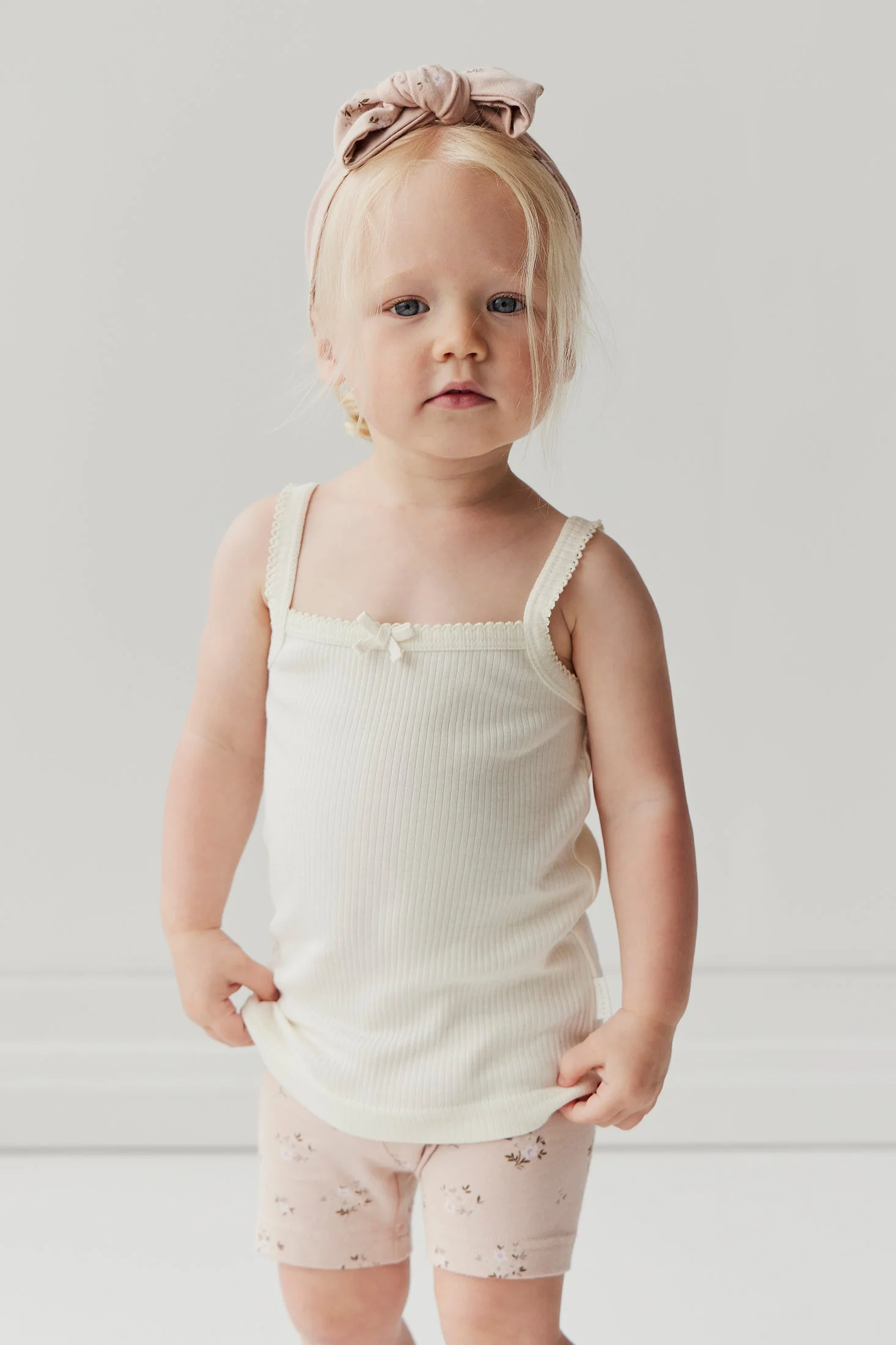 Organic Cotton Headband - Goldie Bouquet Rose - Image 7