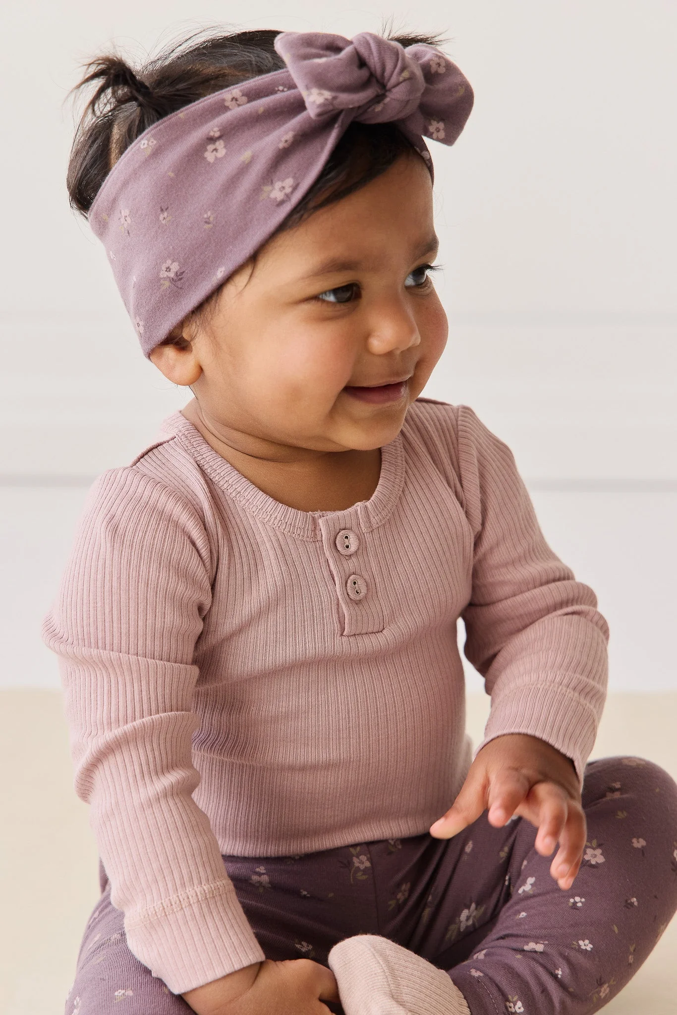 Organic Cotton Headband - Goldie Huckleberry Large - Image 3
