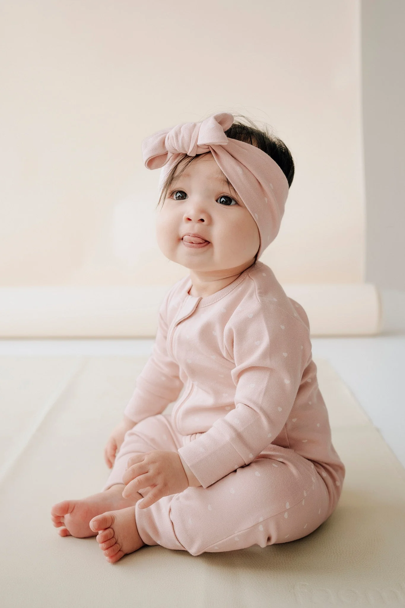 Organic Cotton Headband - Mon Amour Rose - Image 2