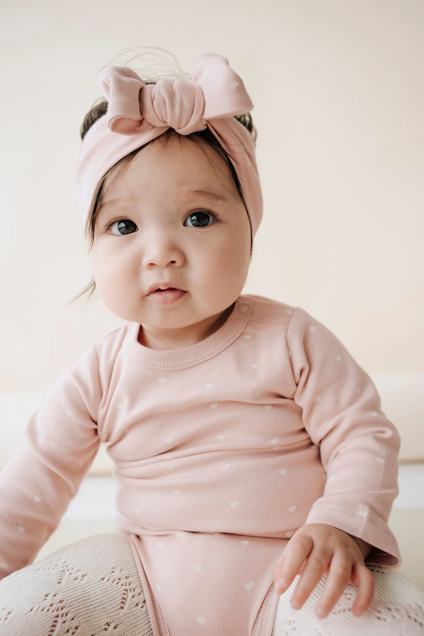 Organic Cotton Headband - Mon Amour Rose - Image 3