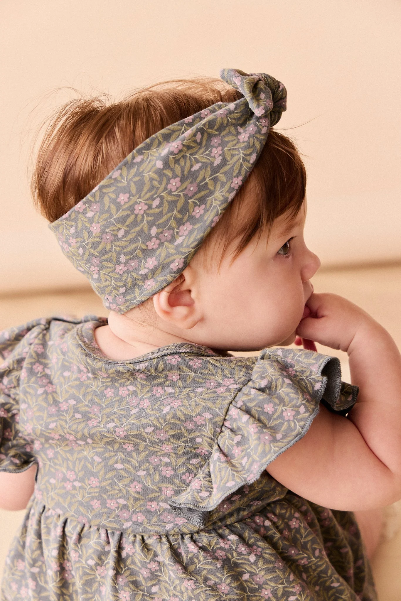 Organic Cotton Headband - Phoebe Lava - Image 2