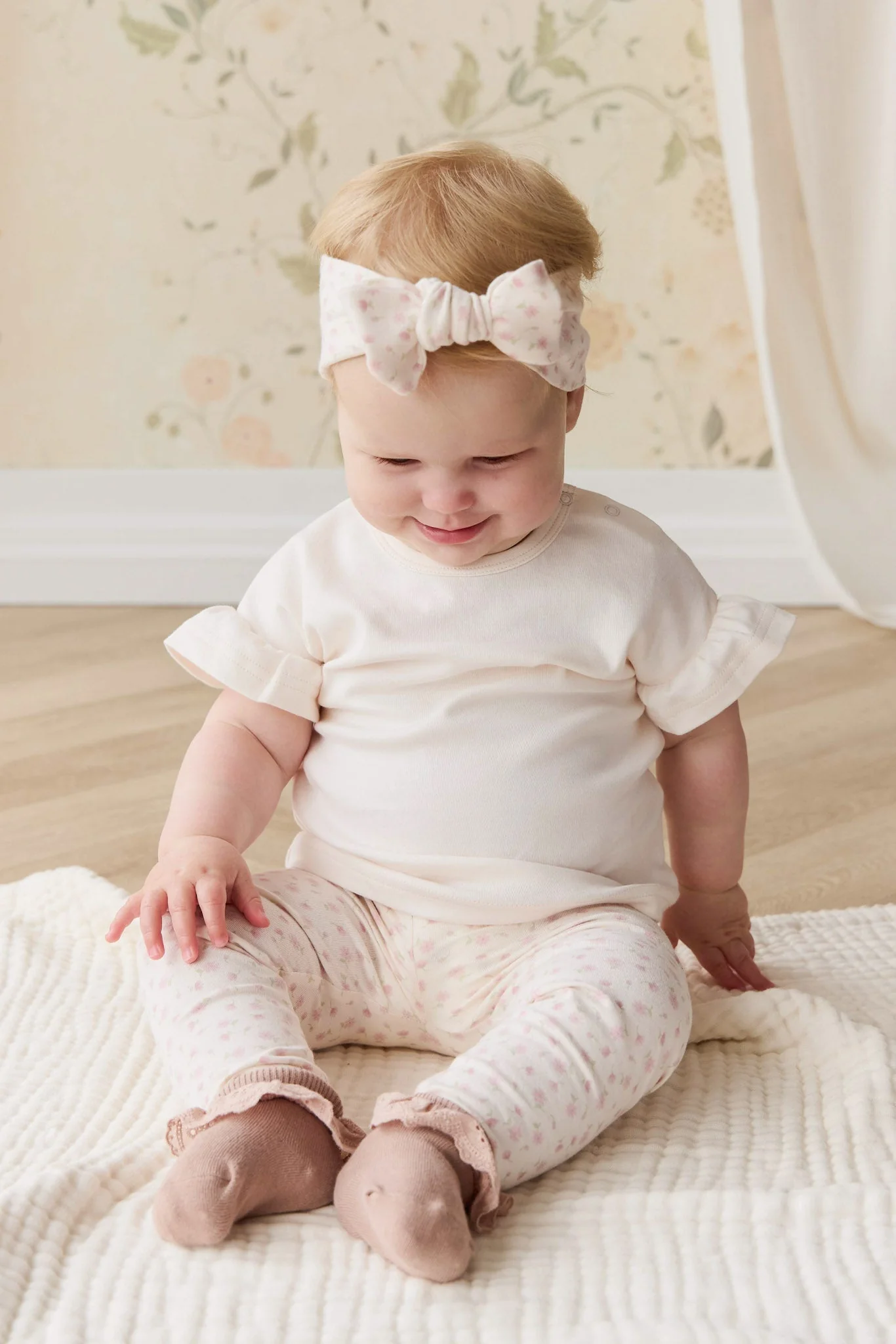 Organic Cotton Headband - Victoria Blush - Image 3