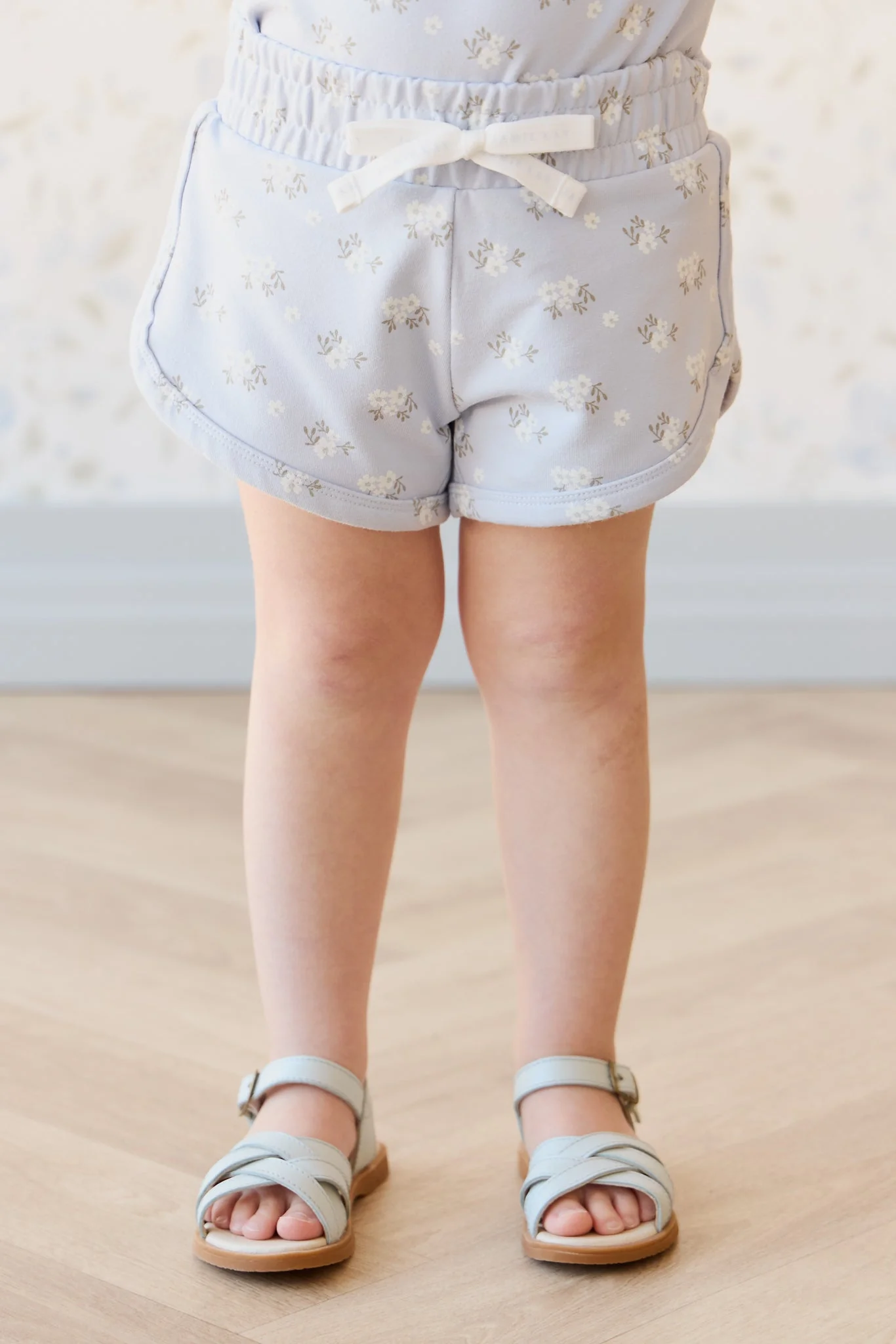 Organic Cotton Ivy Shortie - Rose Floral Smoke - Image 2