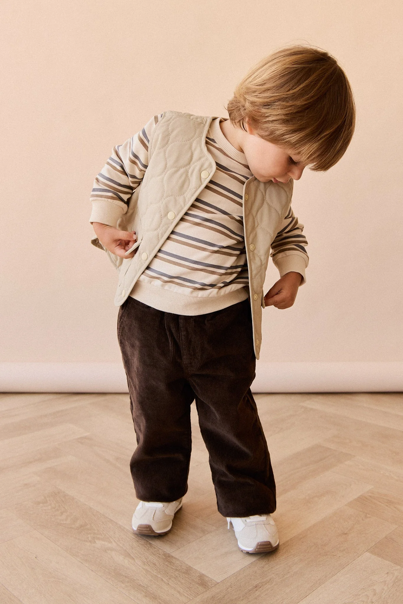 Organic Cotton Jalen Oversized Jumper - Raynor Stripe North Sea - Image 5