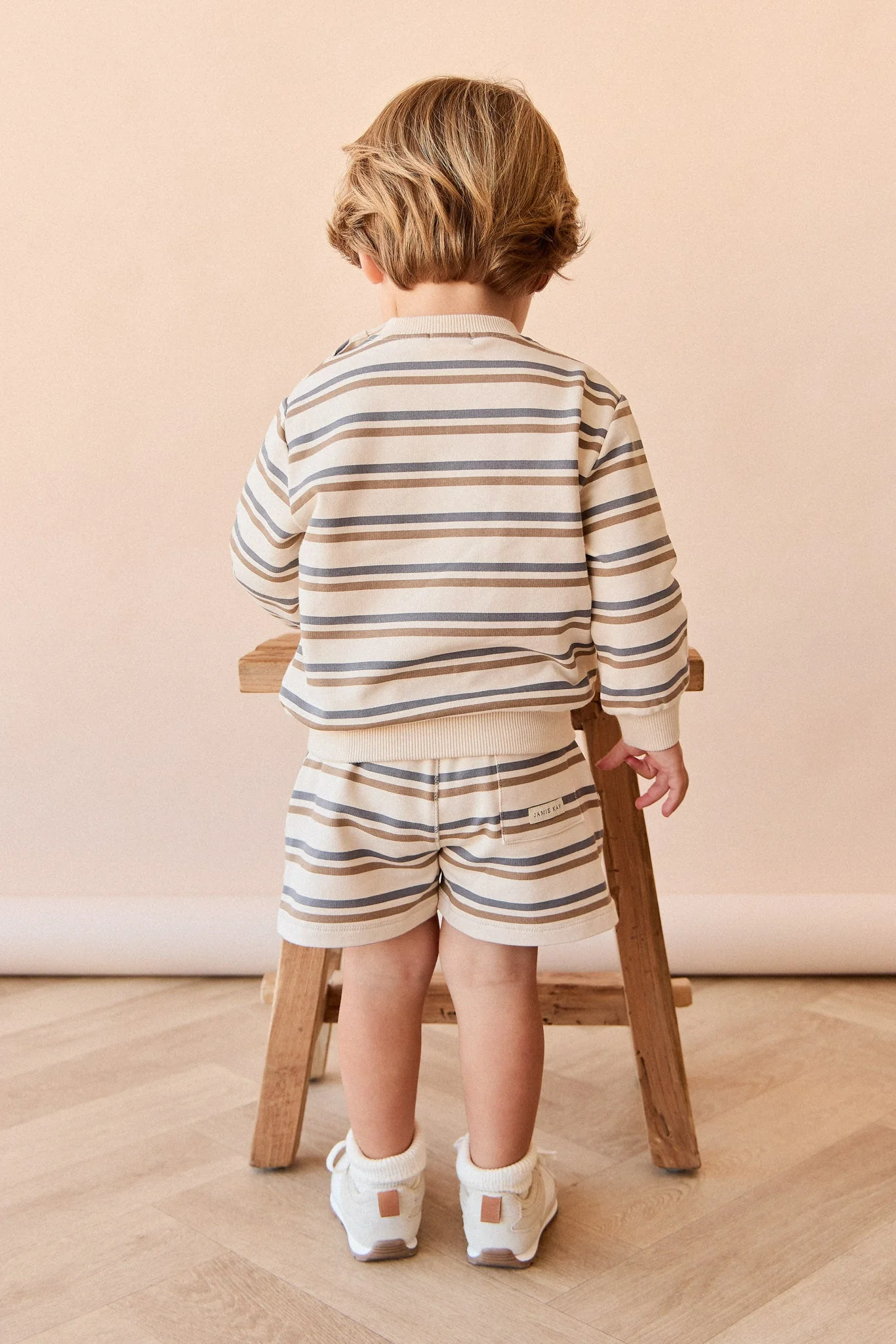 Organic Cotton Jalen Short - Raynor Stripe North Sea - Image 3