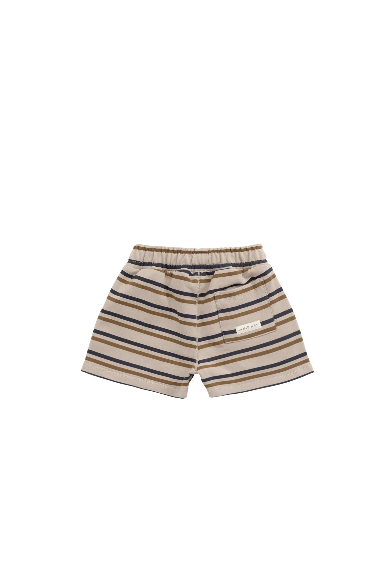 Organic Cotton Jalen Short - Raynor Stripe Pale Khaki - Image 3