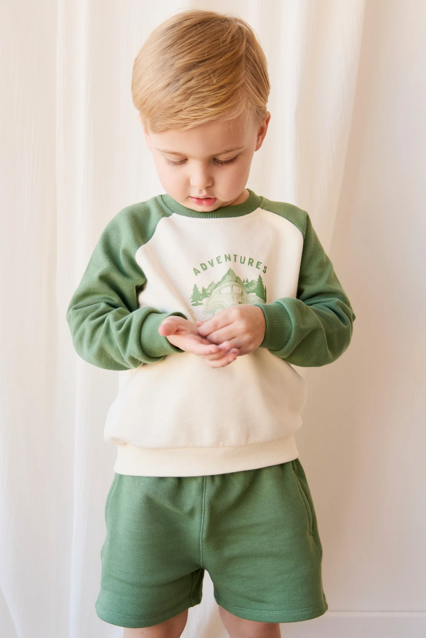 Organic Cotton Jalen Short - Snow Pea - Image 2