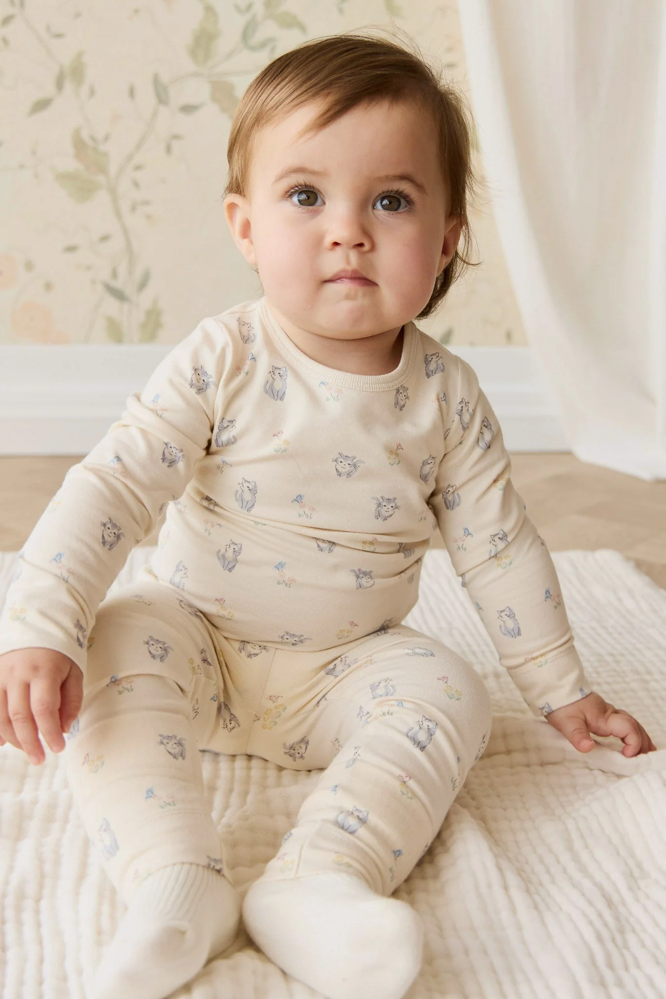 Organic Cotton Jarrah Long Sleeve Pyjama Set - Charlies Butterflies - Image 3