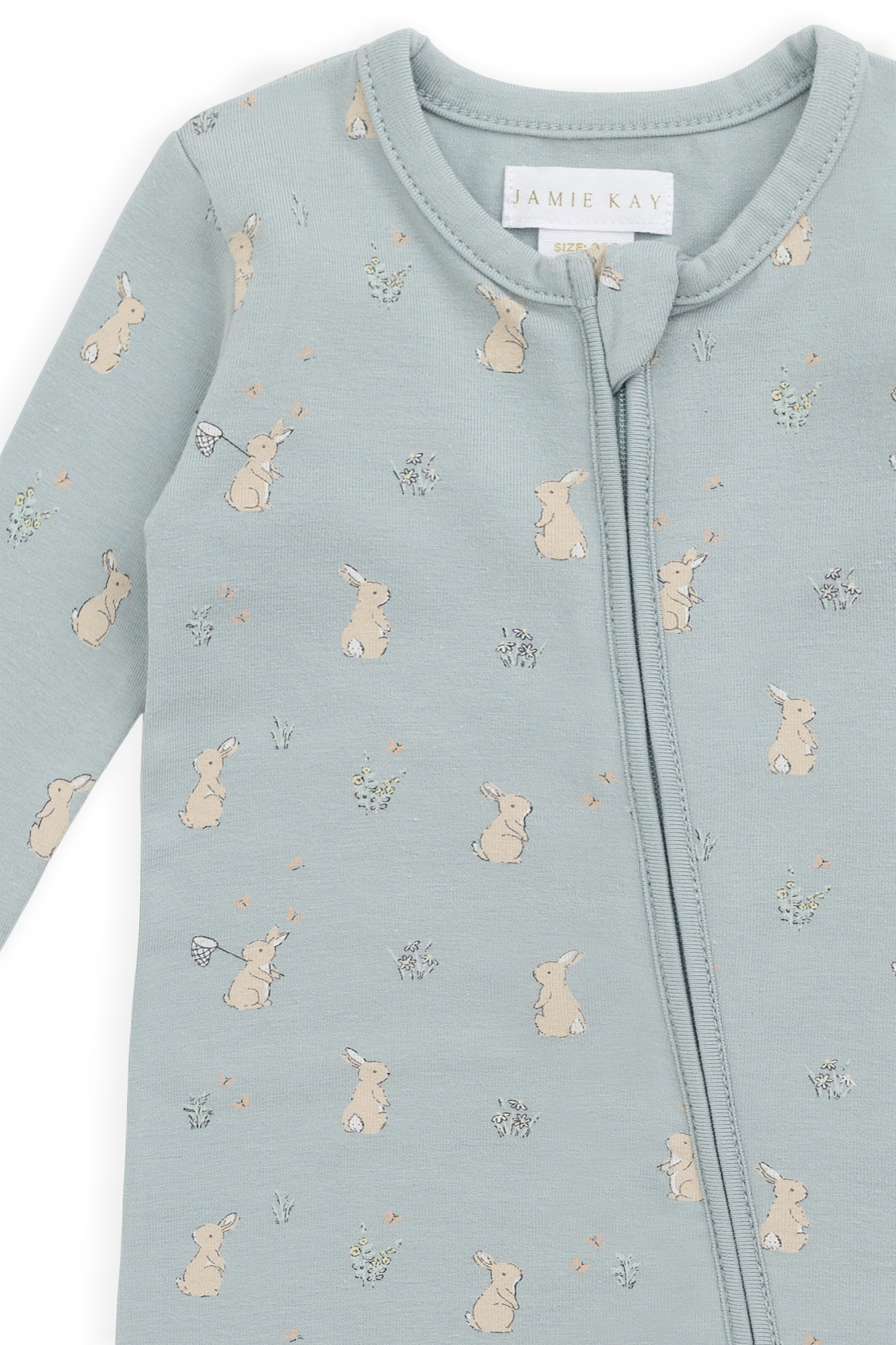 Organic Cotton Jude Onepiece-Lapin Jardin Blue - Image 8