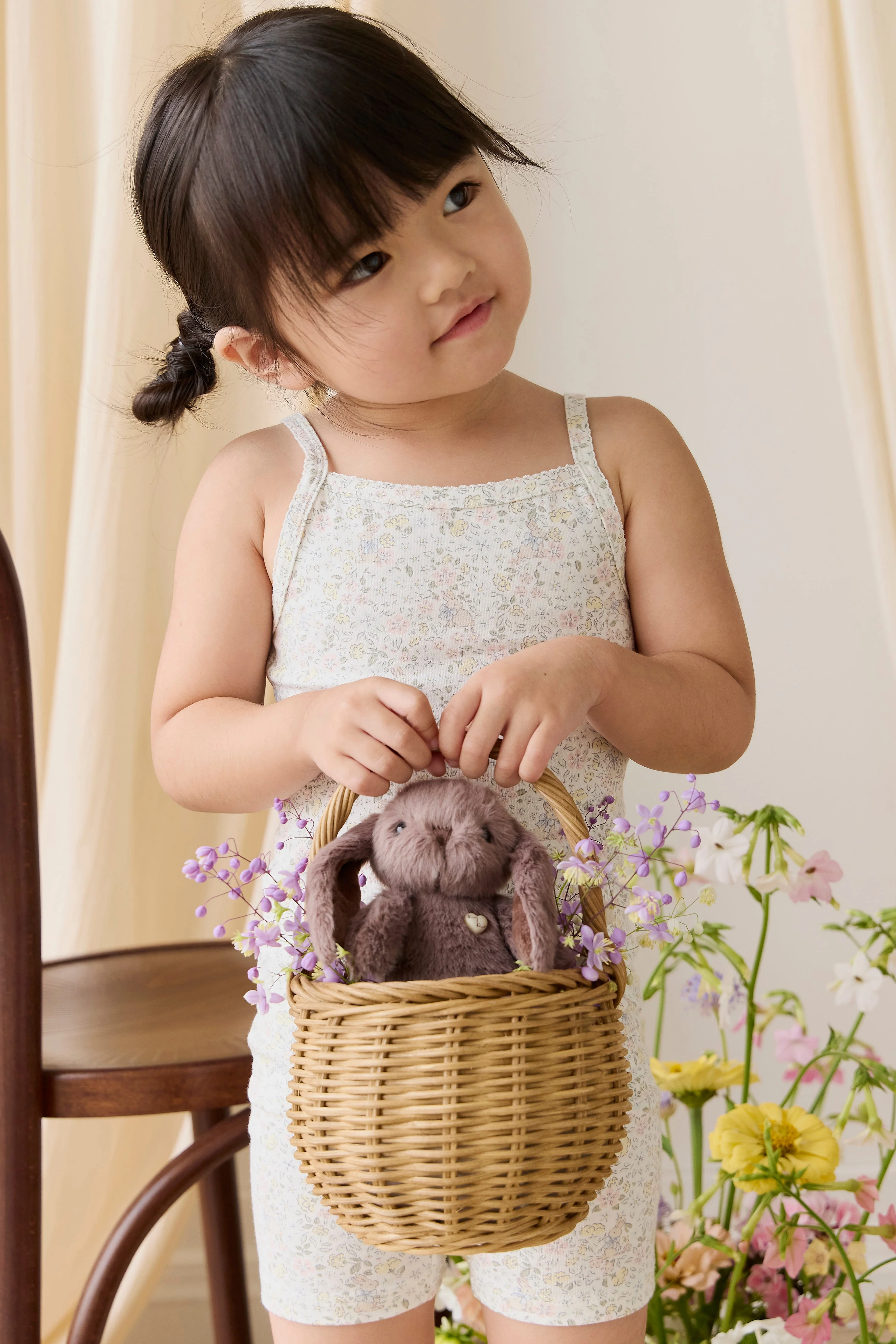 Organic Cotton Jude Singlet Pyjama Set-Cottage Garden - Image 4