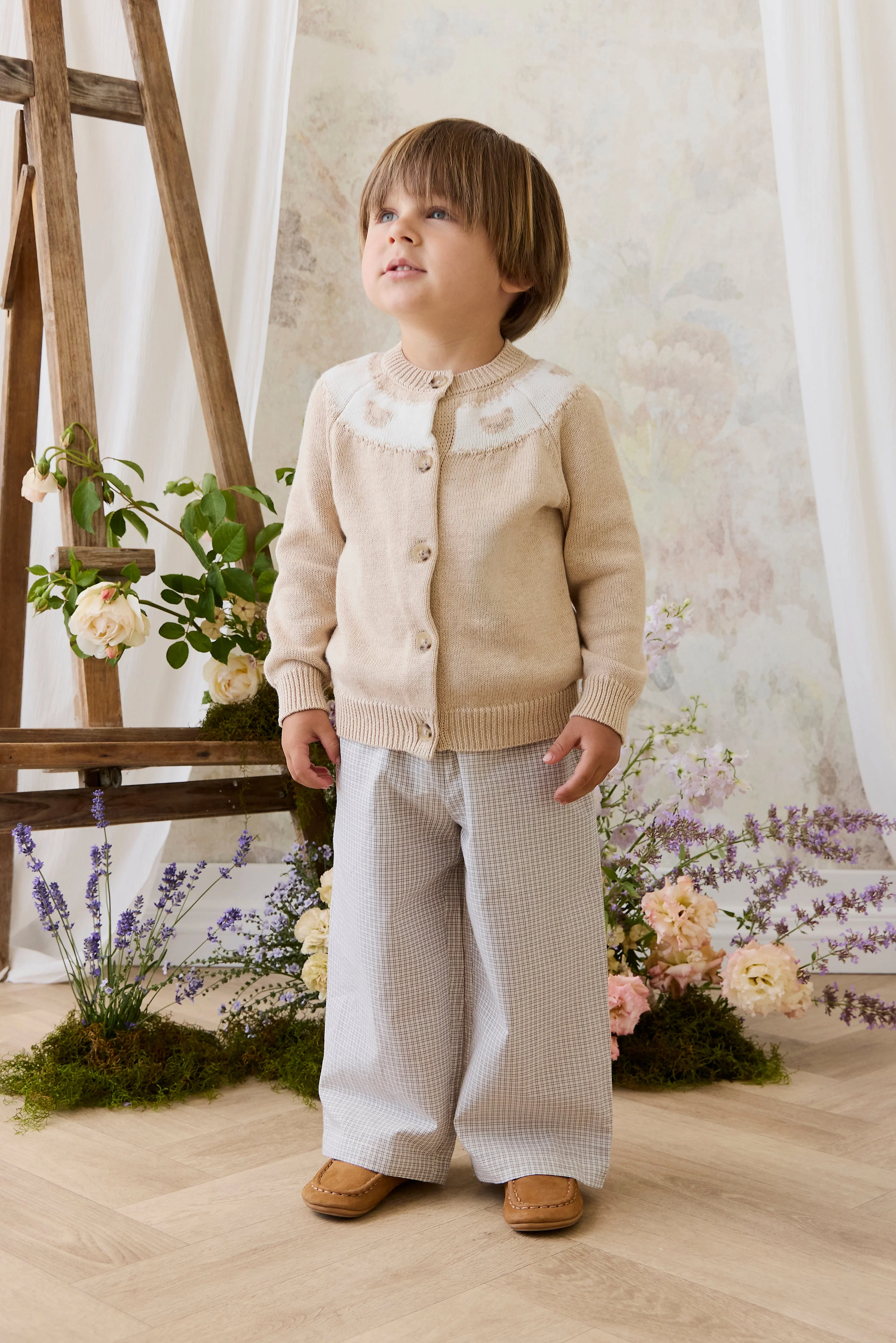 Organic Cotton Kenji Pant - Cloud Check - Image 4