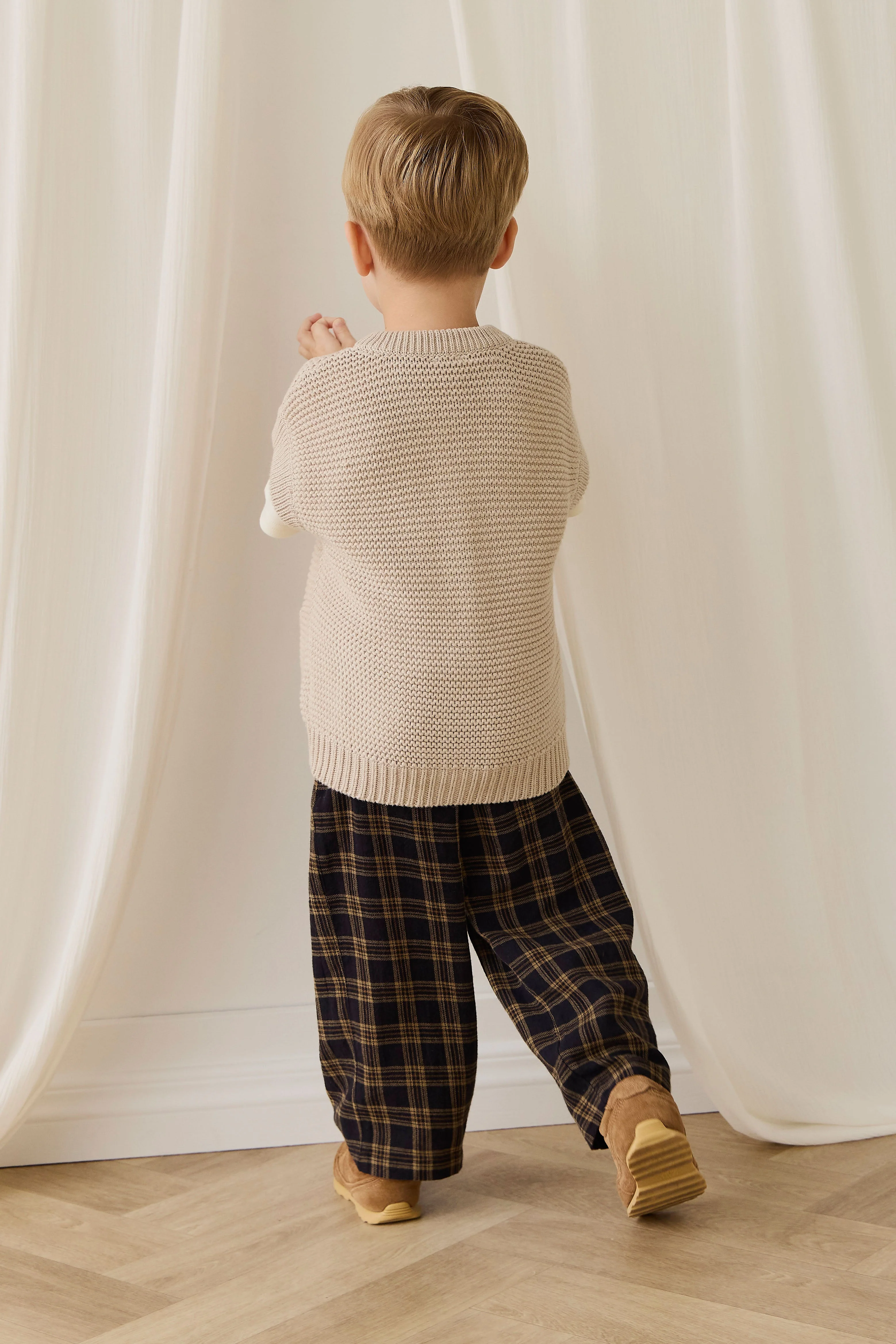 Organic Cotton Kenji Pant-Woodland Check - Image 8