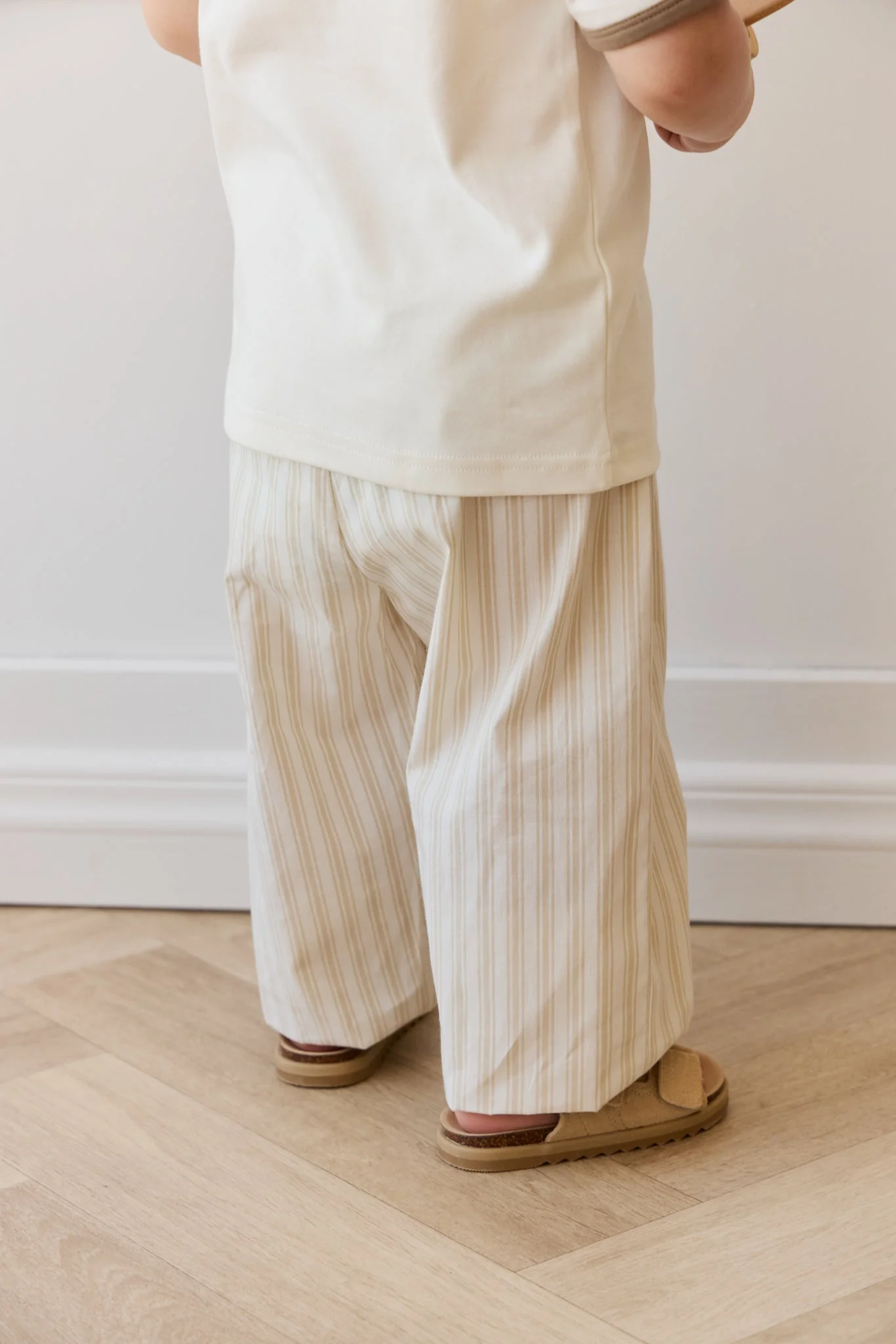 Organic Cotton Kingston Pant - Variegated Stripe Foam - Image 4