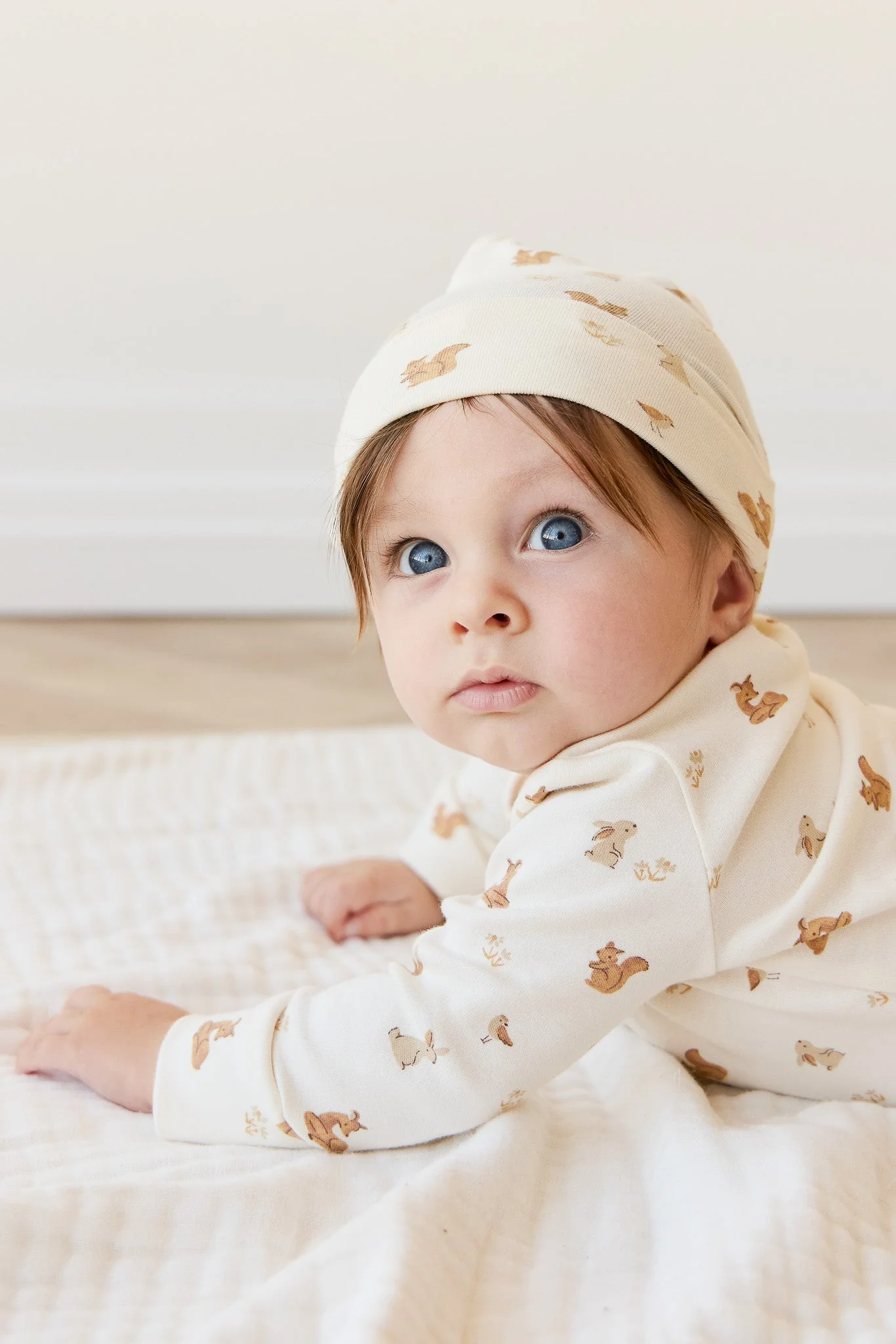 Organic Cotton Knot Beanie - Forest Friends - Image 2