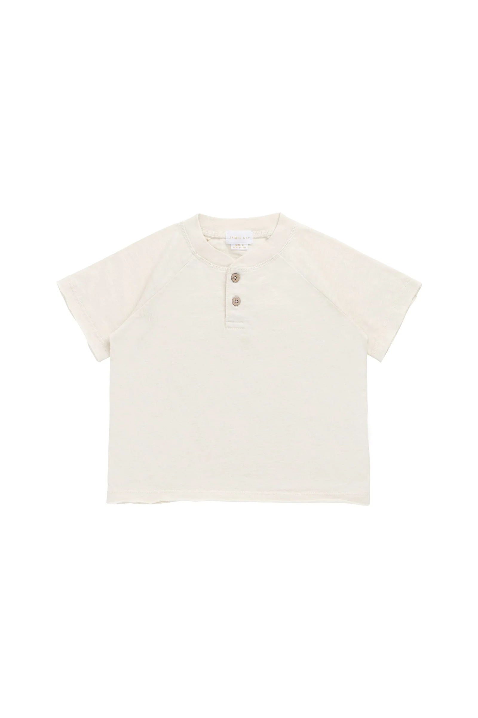 Organic Cotton Lewis Tee - Parchment - Image 2